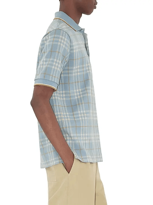 Burberry os11x1225 Checked Cotton Polo Shirt in Multicolor Size US L / EU 52-54 / 3 - 3 Thumbnail