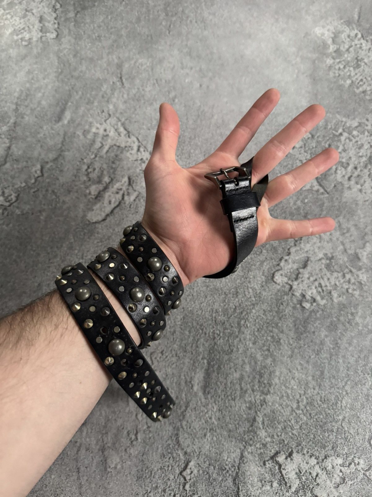 The Kooples The Kooples leather rhinestones biker y2k avantgarde belt Size ONE SIZE - 2 Thumbnail