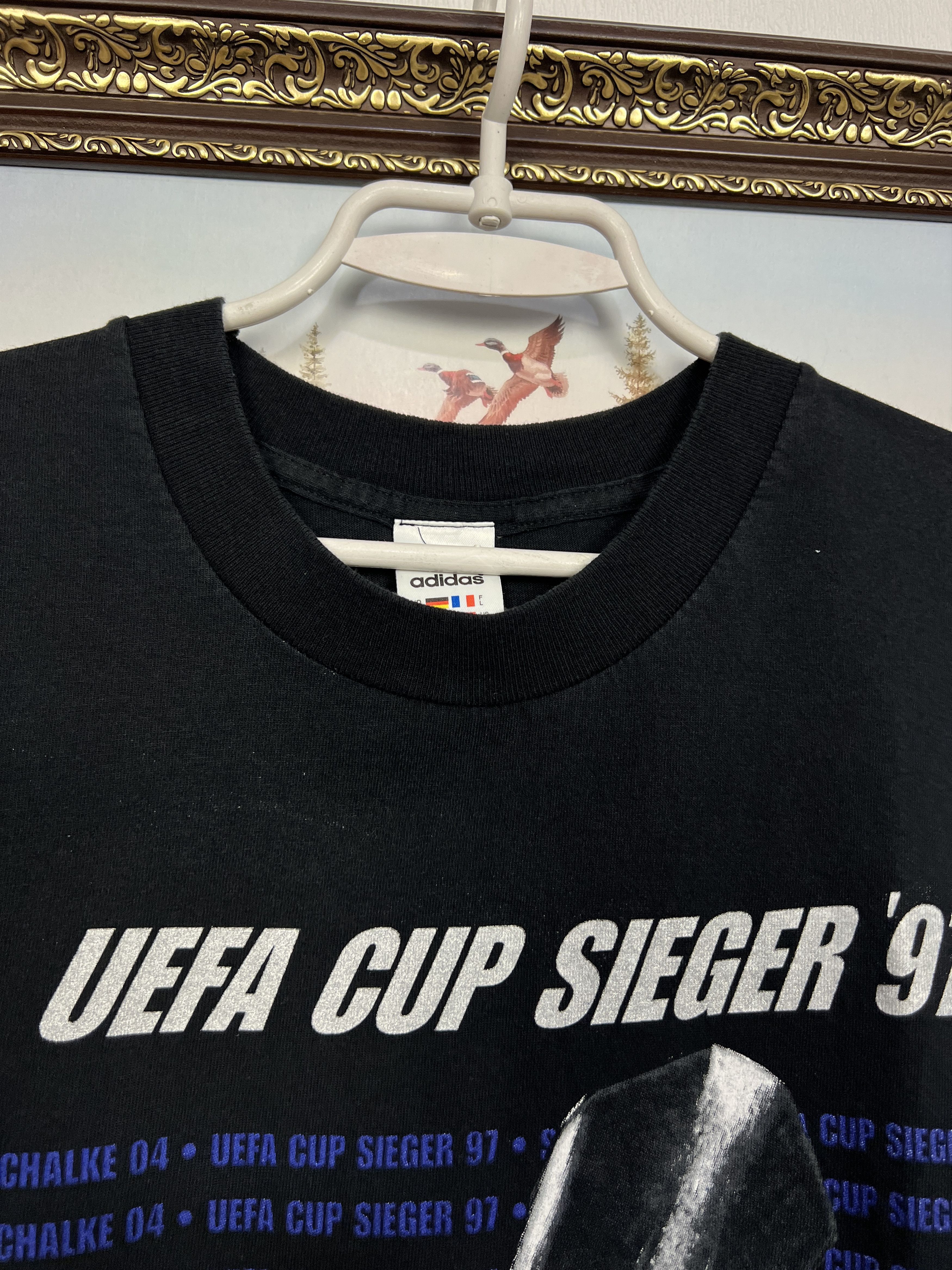 Adidas Vintage FC Schalke 04 Football Shirt EUFA Cup Jersey Trikot Size US L / EU 52-54 / 3 - 6 Thumbnail