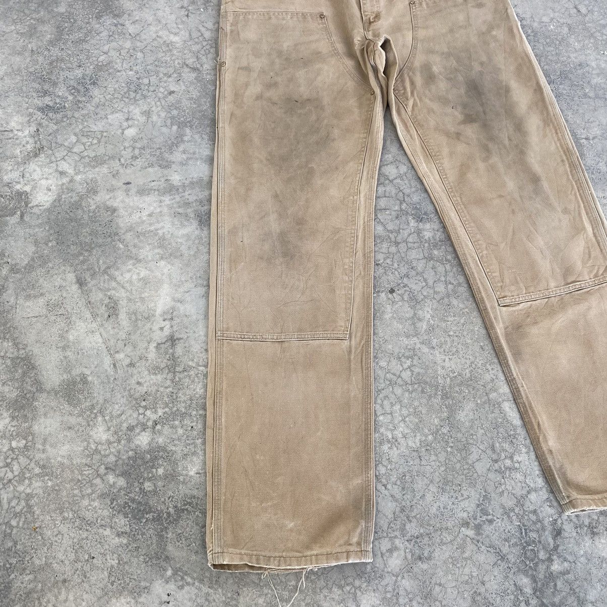 Carhartt VTG Carhartt Double Knee Faded Tan Dirty Carpenter Pants Size US 36 / EU 52 - 7 Thumbnail