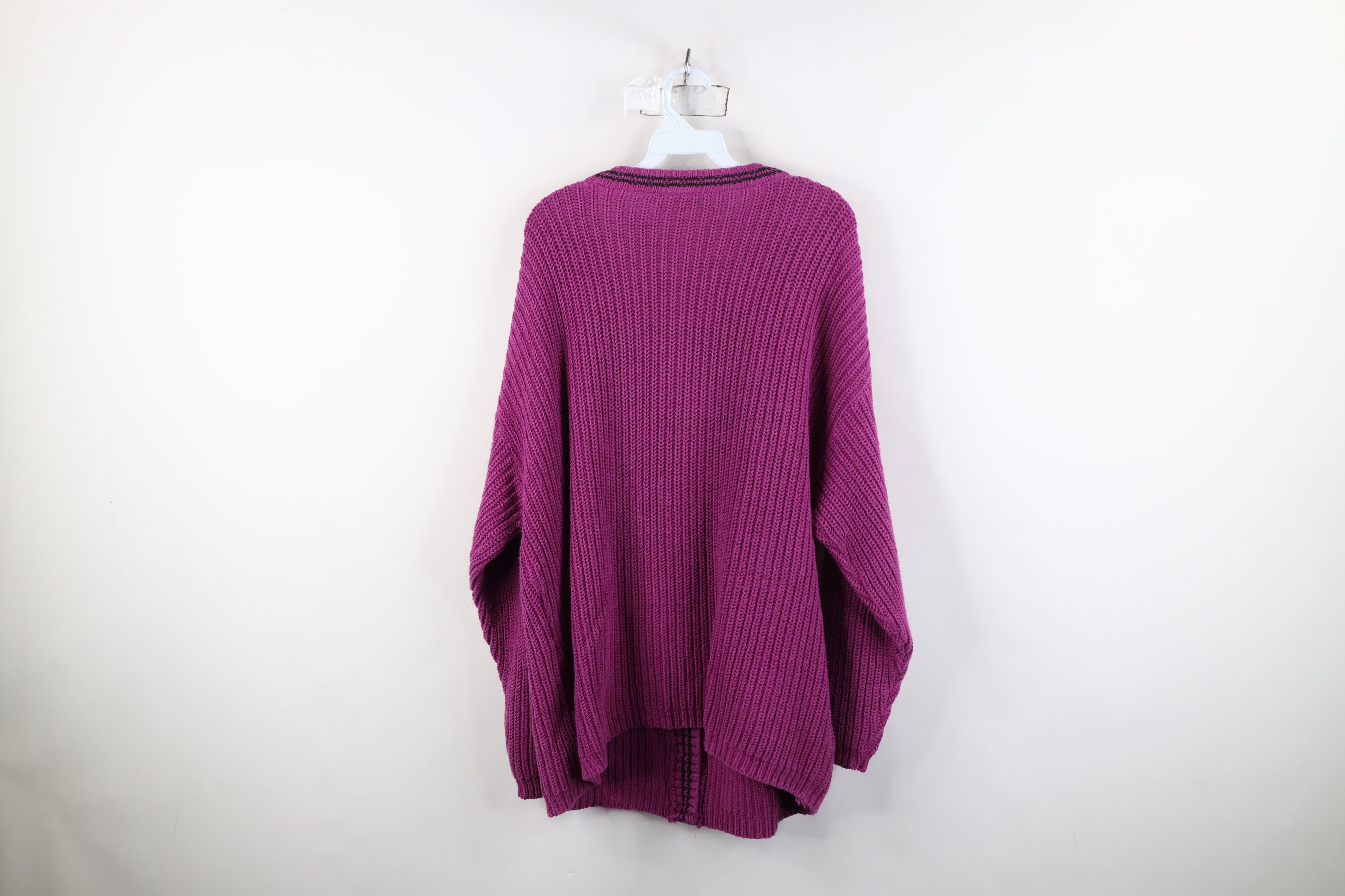 Levi's Vintage 90s Dockers x Levis Ribbed Knit Cardigan Sweater USA Size M / US 6-8 / IT 42-44 - 9 Thumbnail