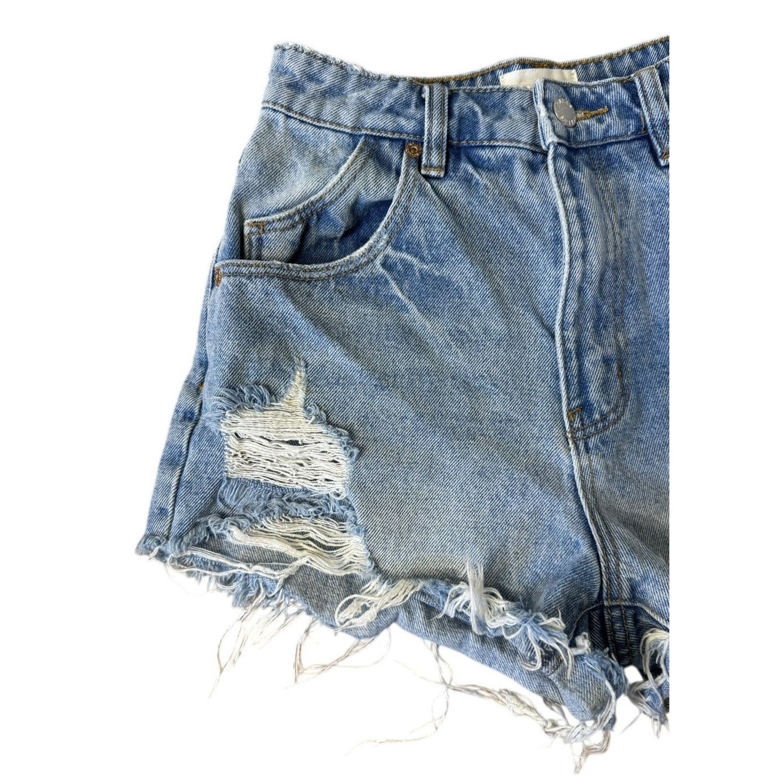Rolla's ROLLA’S Dusters High Rise Slim Shorts G’Day Mate Aussie 5 23 Size 23" - 3 Thumbnail