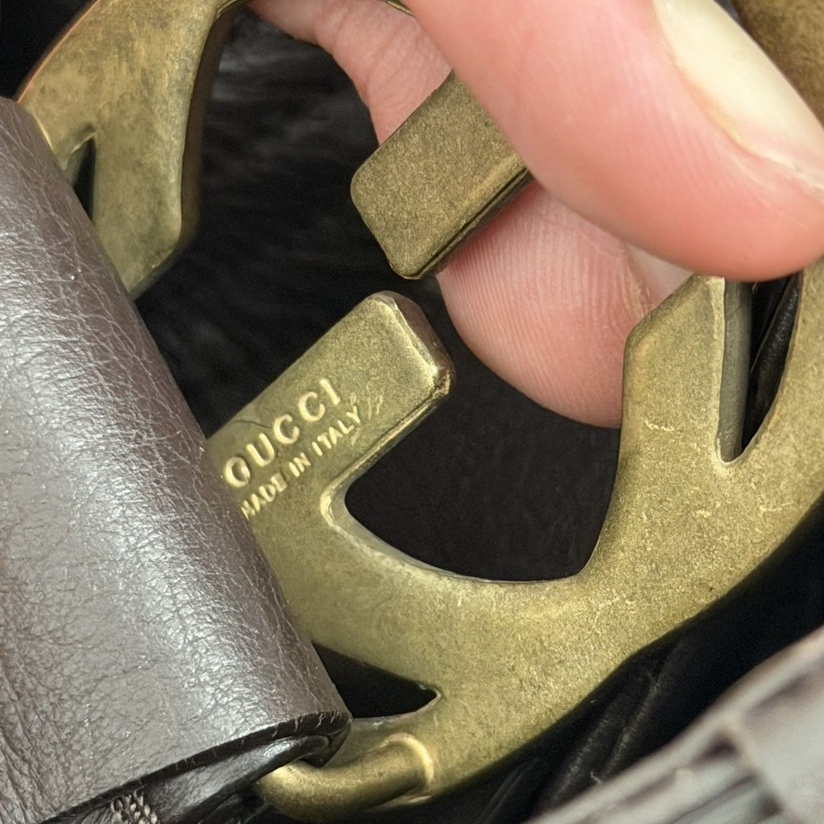 Gucci Gucci by Tom Ford FW2003 Interlocking Leather Pants Size 26" / US 2 / IT 38 - 11 Thumbnail