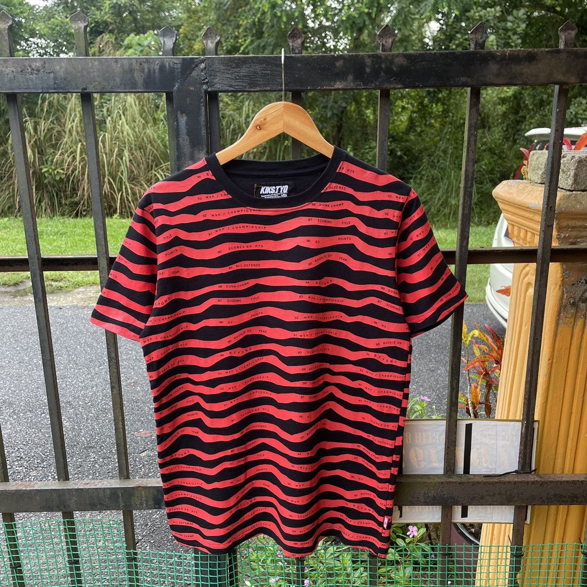 Japanese Brand × KIKS TYO × Vintage 🔥🇯🇵Vintage Kiks Tyo MVP Rock And Roll Japanese Striped Tee Size US M / EU 48-50 / 2 - 1 Thumbnail