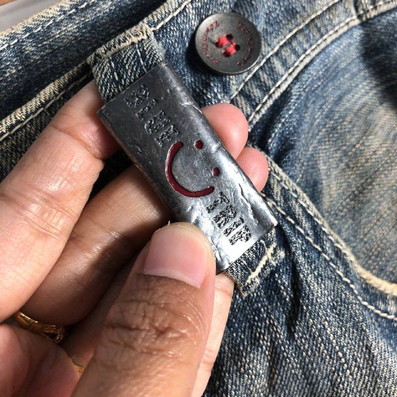Edwin Vintage Edwin 503 Blue Trip Denim Jean Size US 30 / EU 46 - 8 Thumbnail