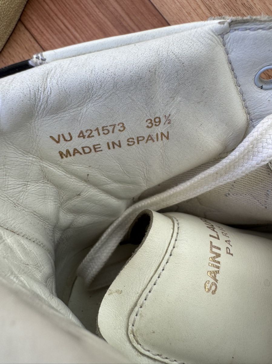 Saint Laurent Paris Saint Laurent hightop sneakers Size US 7 / EU 40 - 12 Thumbnail