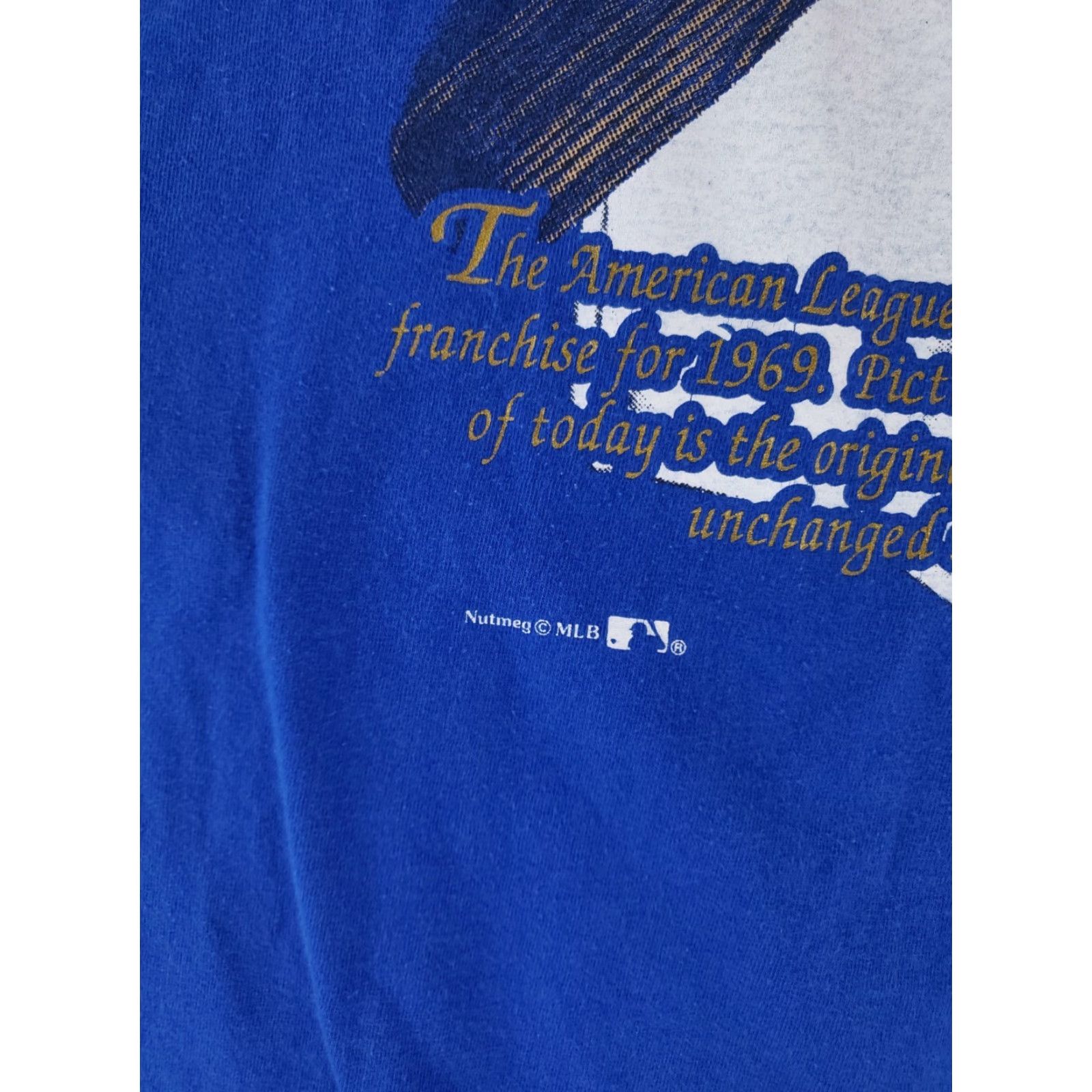 Nutmeg Nutmeg Kansas City Royals VTG 90s Single Stitch T Shirt Blue Mens XL Size US XL / EU 56 / 4 - 2 Thumbnail