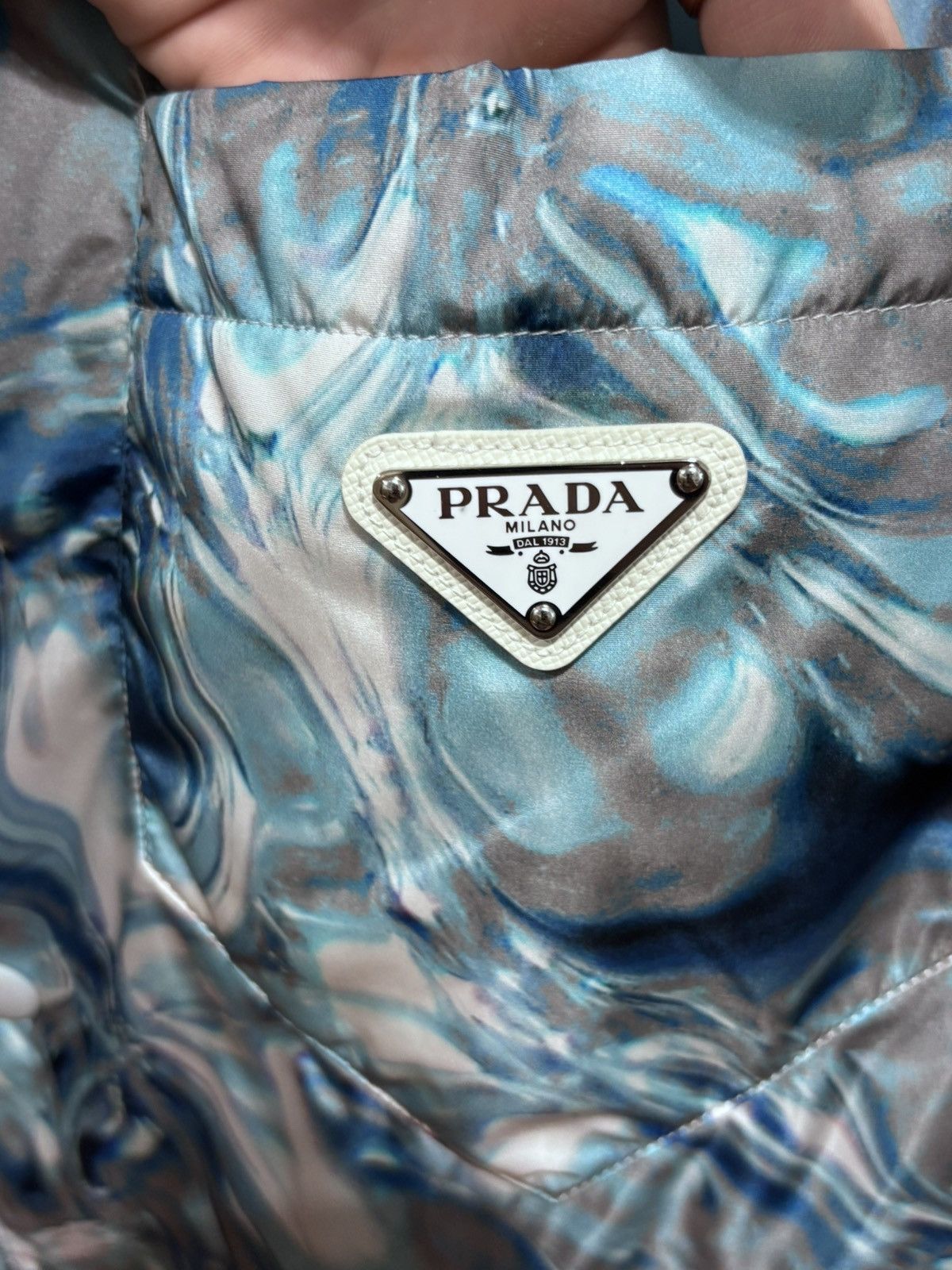 Prada PRADA NYLON PIUMA AQUA TEE Size US XL / EU 56 / 4 - 2 Thumbnail