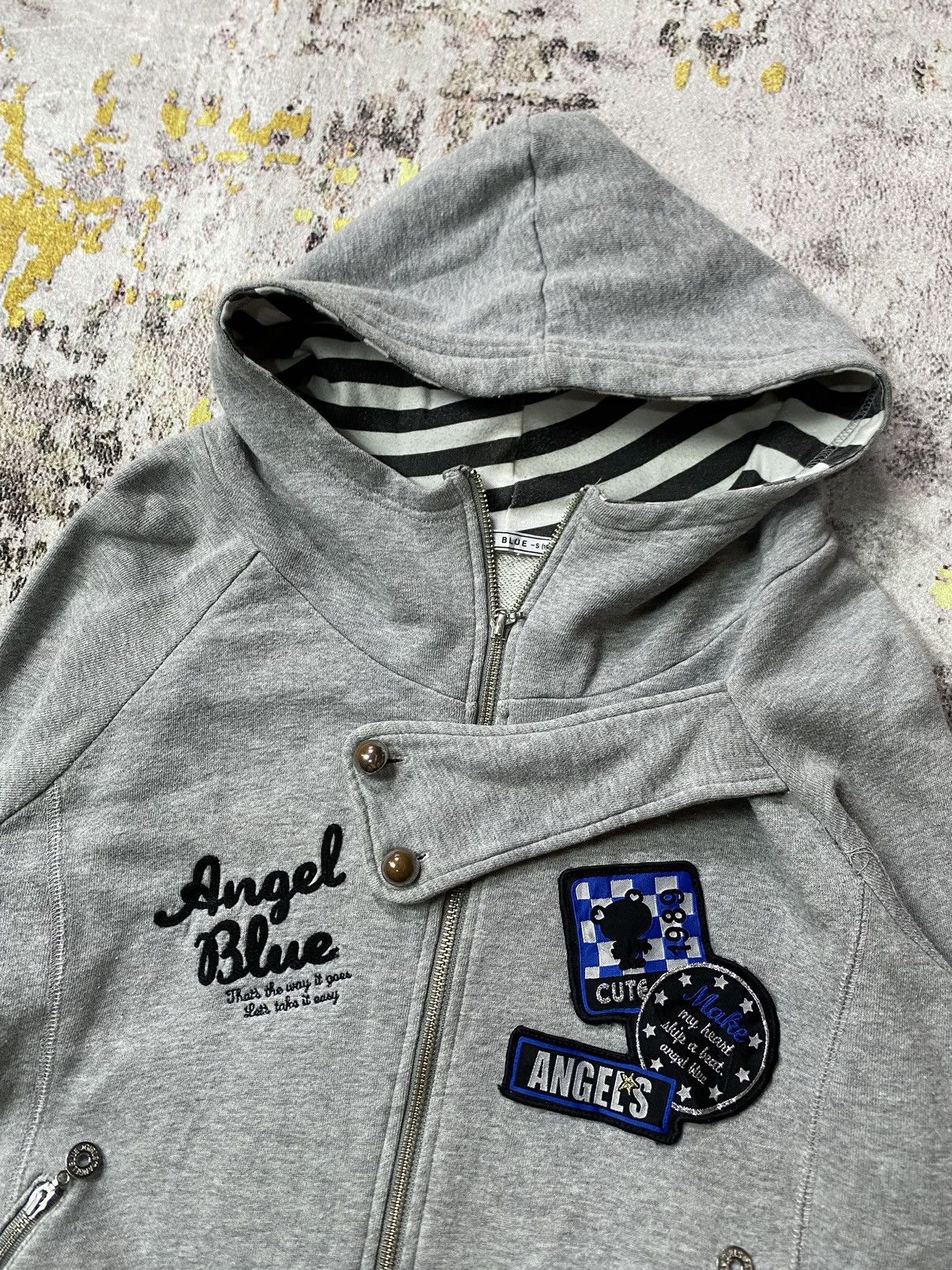 Angel Blue 2000s Angel Blue Patches Hoodie Size US S / EU 44-46 / 1 - 3 Thumbnail