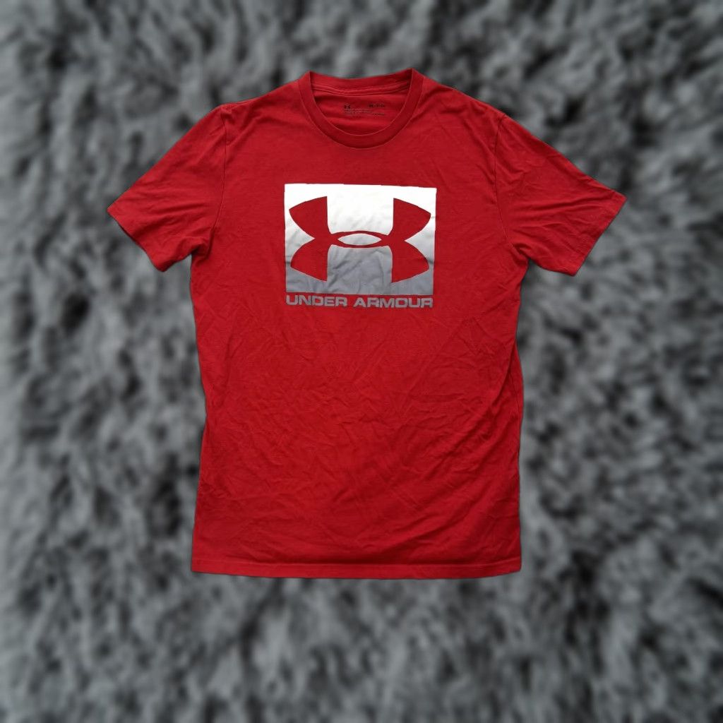 Under Armour Under Armour Shirt Mens Small Red HeatGear SS 2020 Logo Graphic Athletic Tee Size US S / EU 44-46 / 1 - 1 Thumbnail