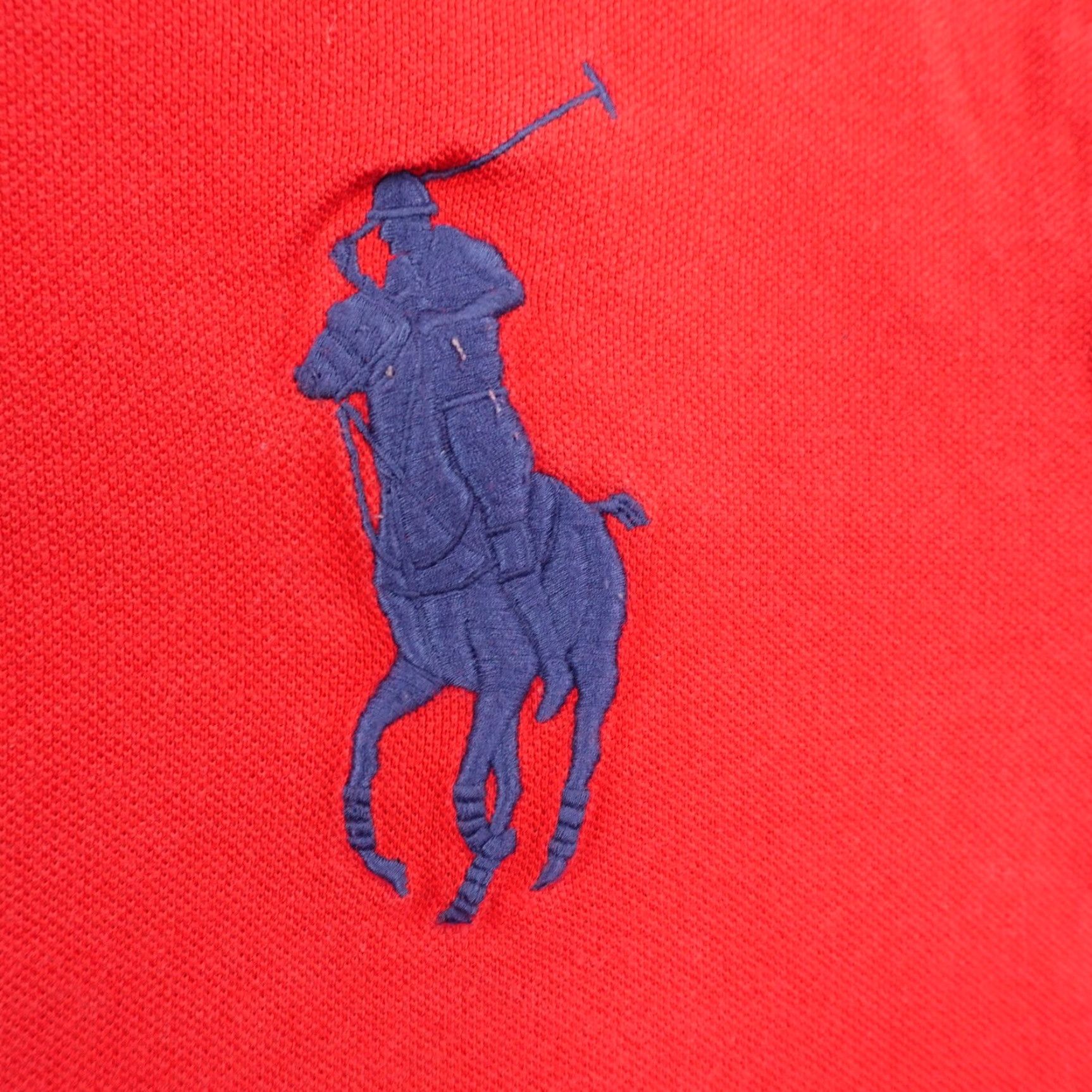 Polo Ralph Lauren Ralph Lauren Polo Shirt Mens XL Red Slim Fit Big Pony Yacht Club Crest #3 Embroidered Logo Short Sleeve Collared Knit Cotton Polo Shirt Size US XL / EU 56 / 4 - 4 Thumbnail