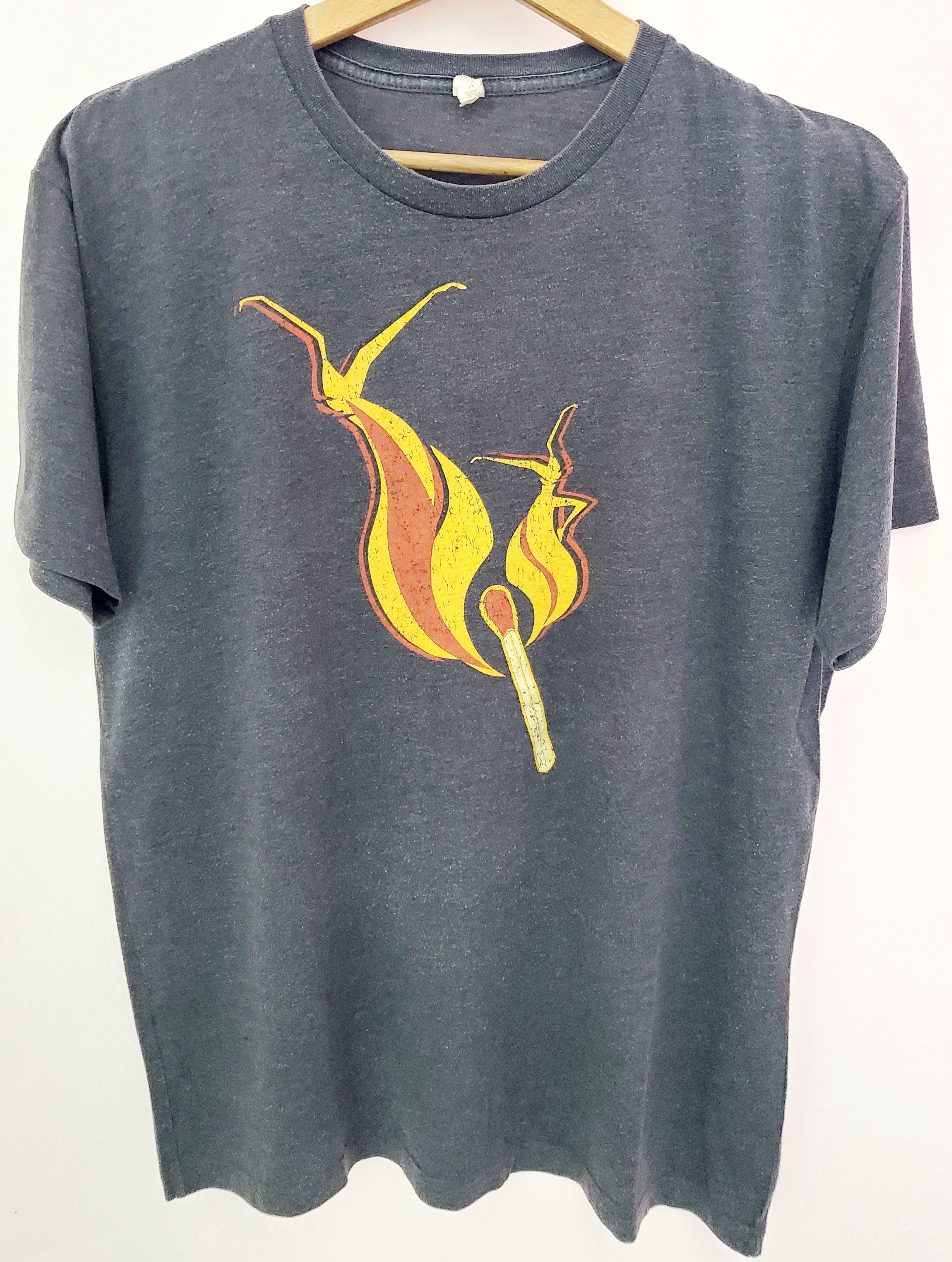 Band Tees × Vintage Dave Matthews Band Flame Matchbox Grey Tour Tee Shir Lt Size US L / EU 52-54 / 3 - 1 Thumbnail
