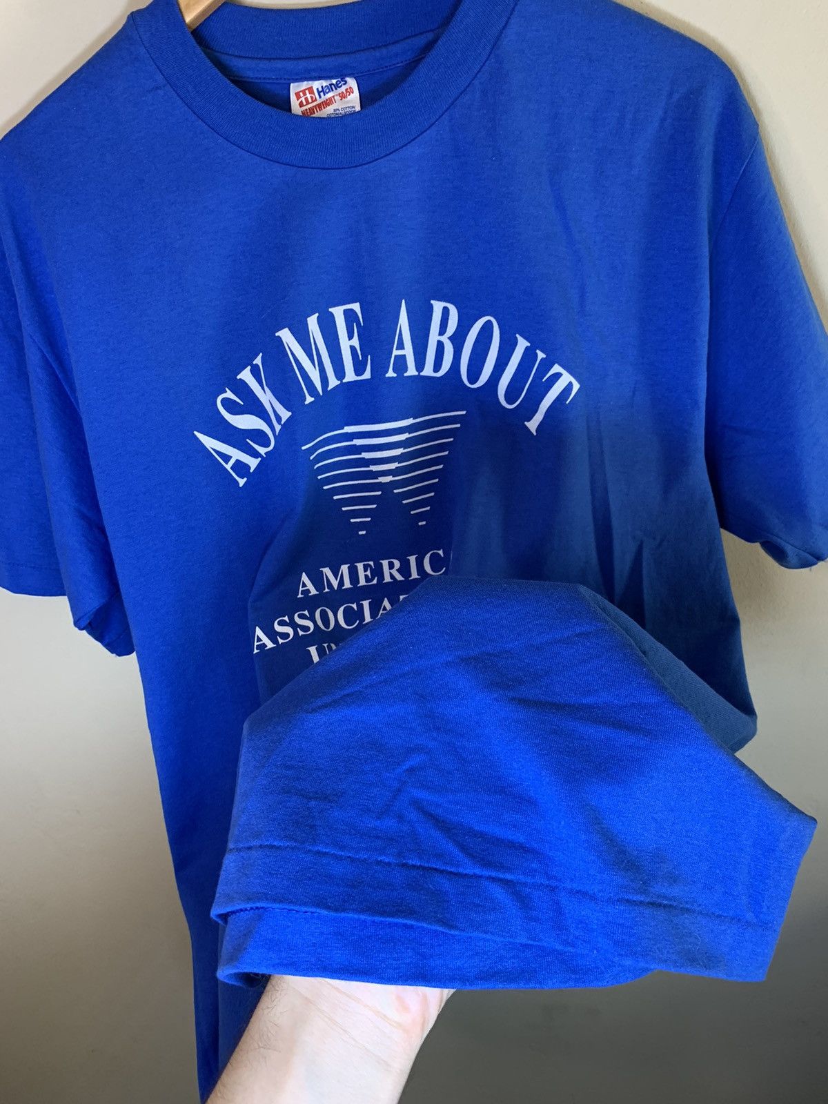 Vintage *RARE* Vintage American Assoc University Women Promo T-Shirt Size US L / EU 52-54 / 3 - 3 Thumbnail