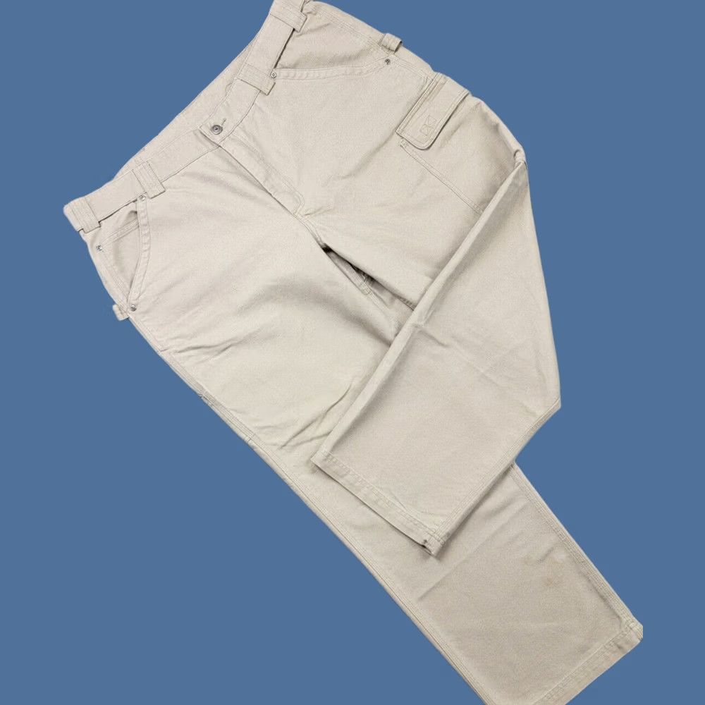 Vintage Duluth Pants Mens 44x32 Brown Tan Cool Dry Fire Hose Work Pants Carpenter Workwear Straight Leg Cargo Pockets Regular Clothing Mens Size US 44 / EU 60 - 1 Thumbnail