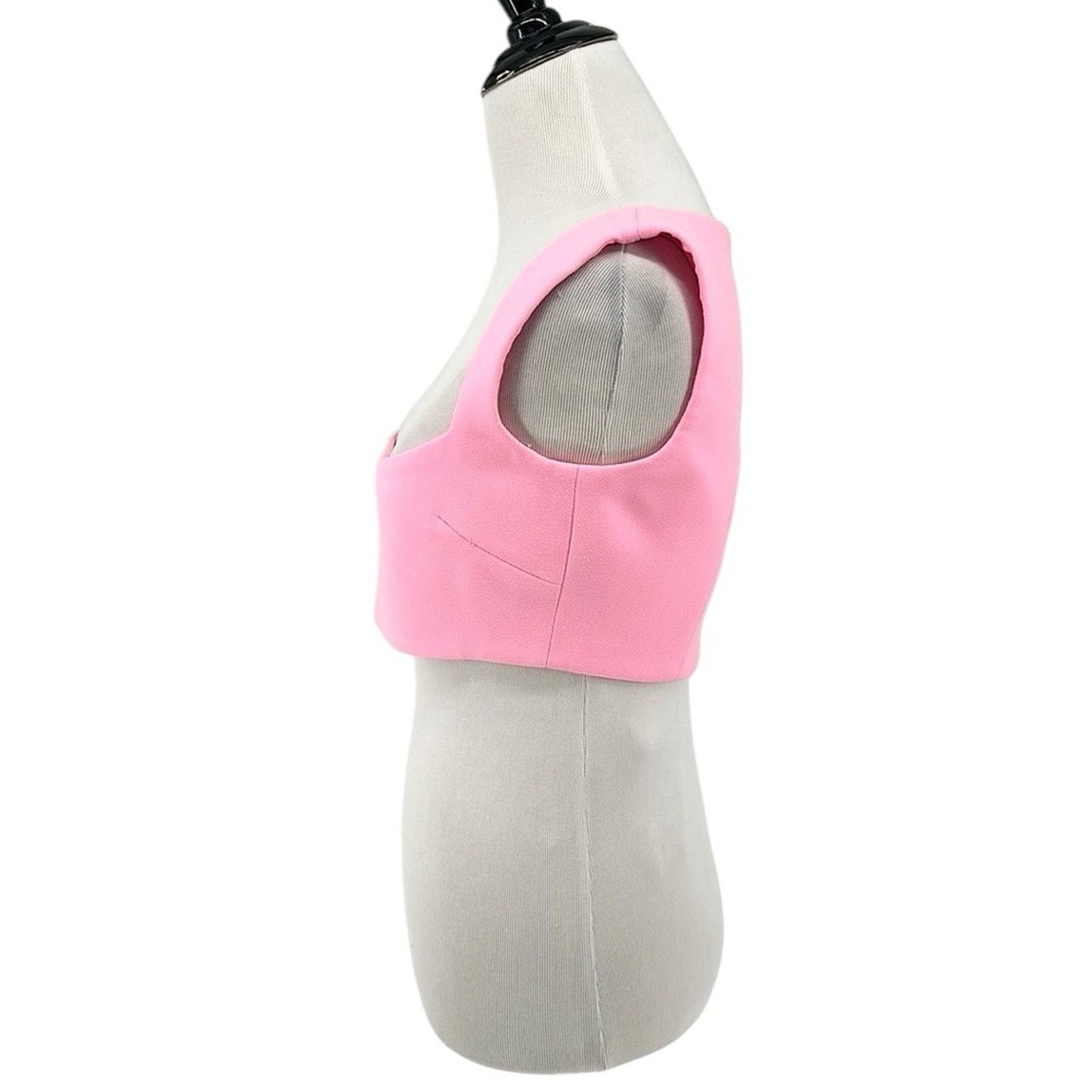 Alex Perry Alex Perry Rae Stretch Crepe Crop Tank Top Pink US Size 4 Size S / US 4 / IT 40 - 4 Thumbnail