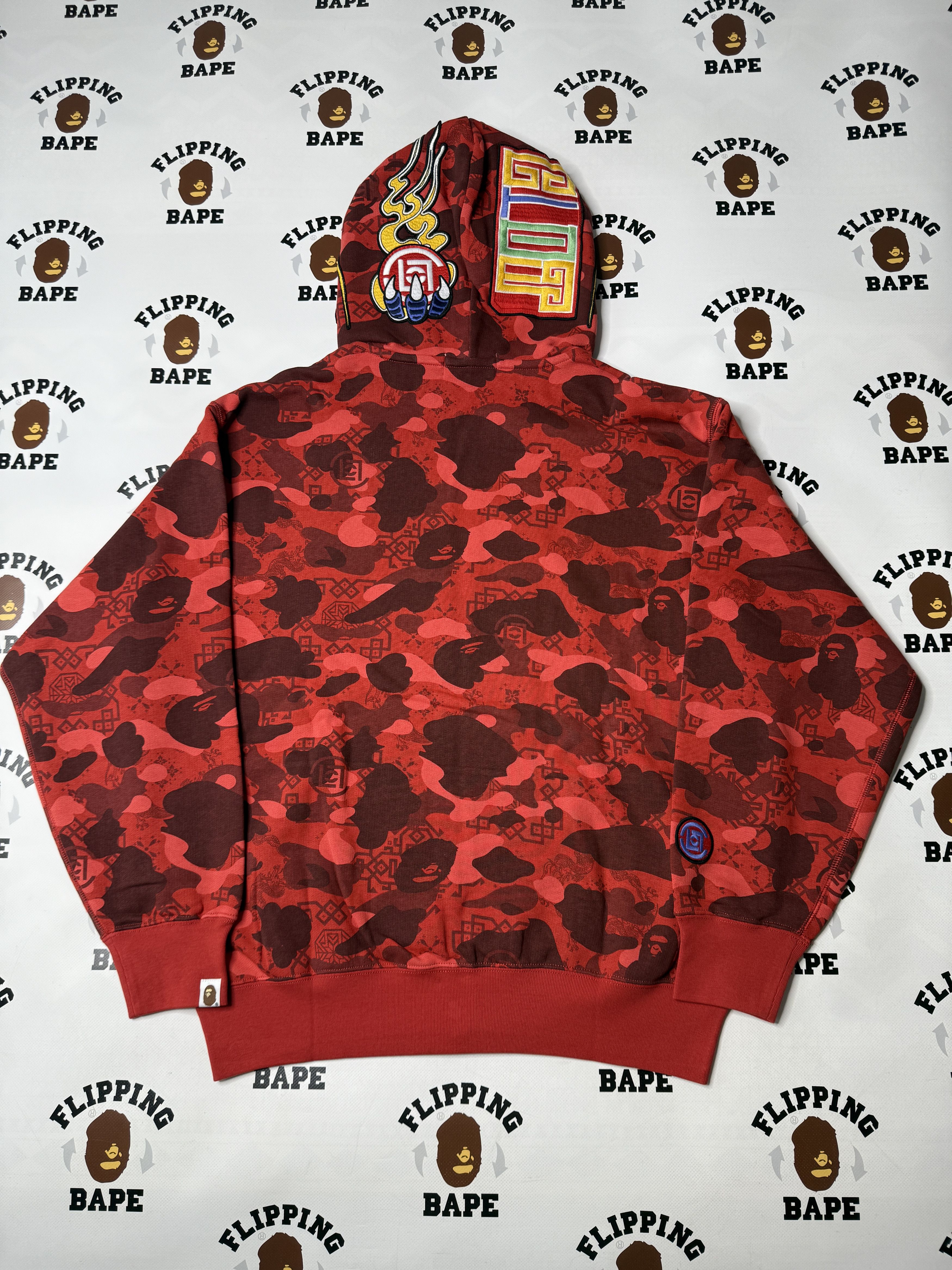 Bape BAPE X CLOT CAMO SHARK RELAXED FIT FULL ZIP HOODIE Size US M / EU 48-50 / 2 - 2 Thumbnail