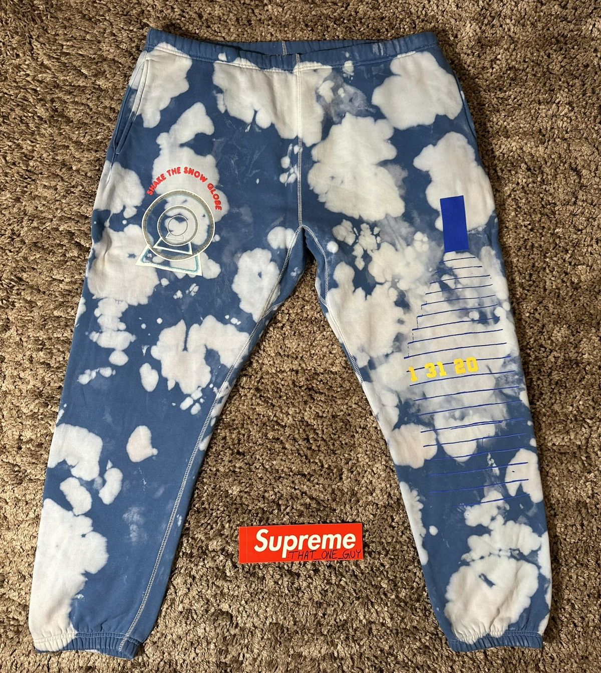 Band Tees × Comfort Colors × Designer Russ Shake The Snowglobe Sweatpants Rare Size US 34 / EU 50 - 1 Thumbnail
