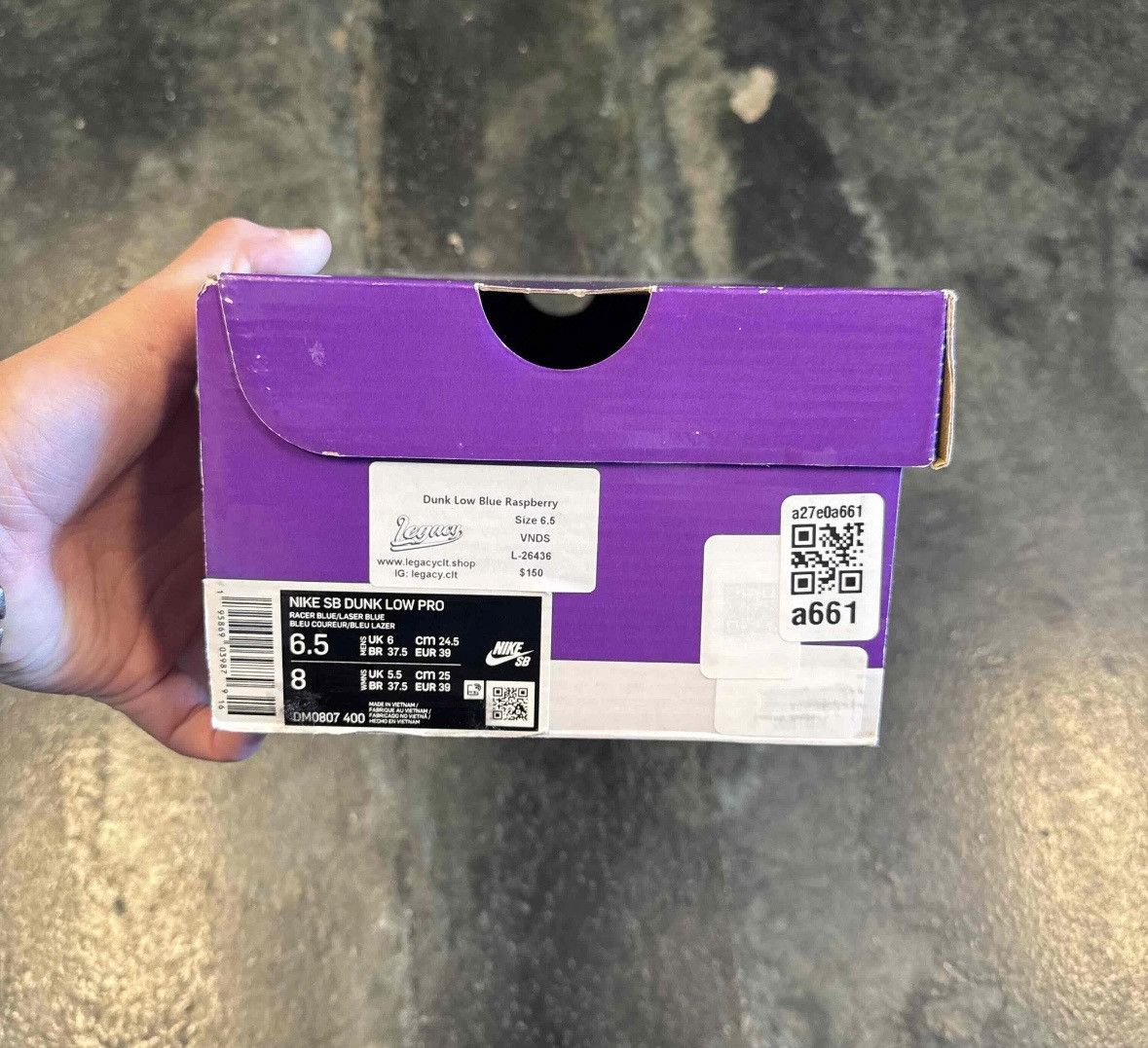 Nike SB Dunk Low SB Blue Raspberry Size US 6.5 / EU 39-40 - 7 Thumbnail