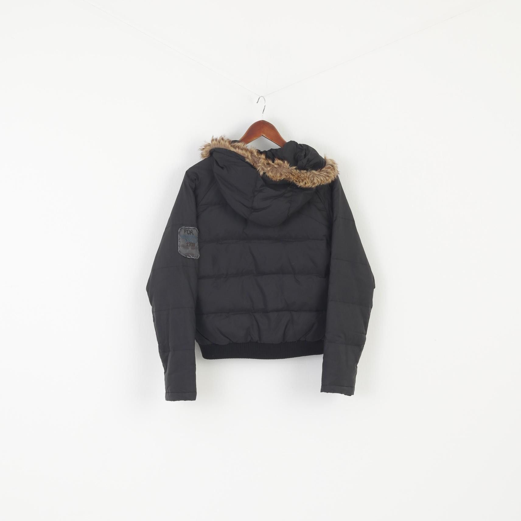 Diesel Diesel Women M Jacket Black Nylon Hooded 0229 Size M / US 6-8 / IT 42-44 - 8 Thumbnail