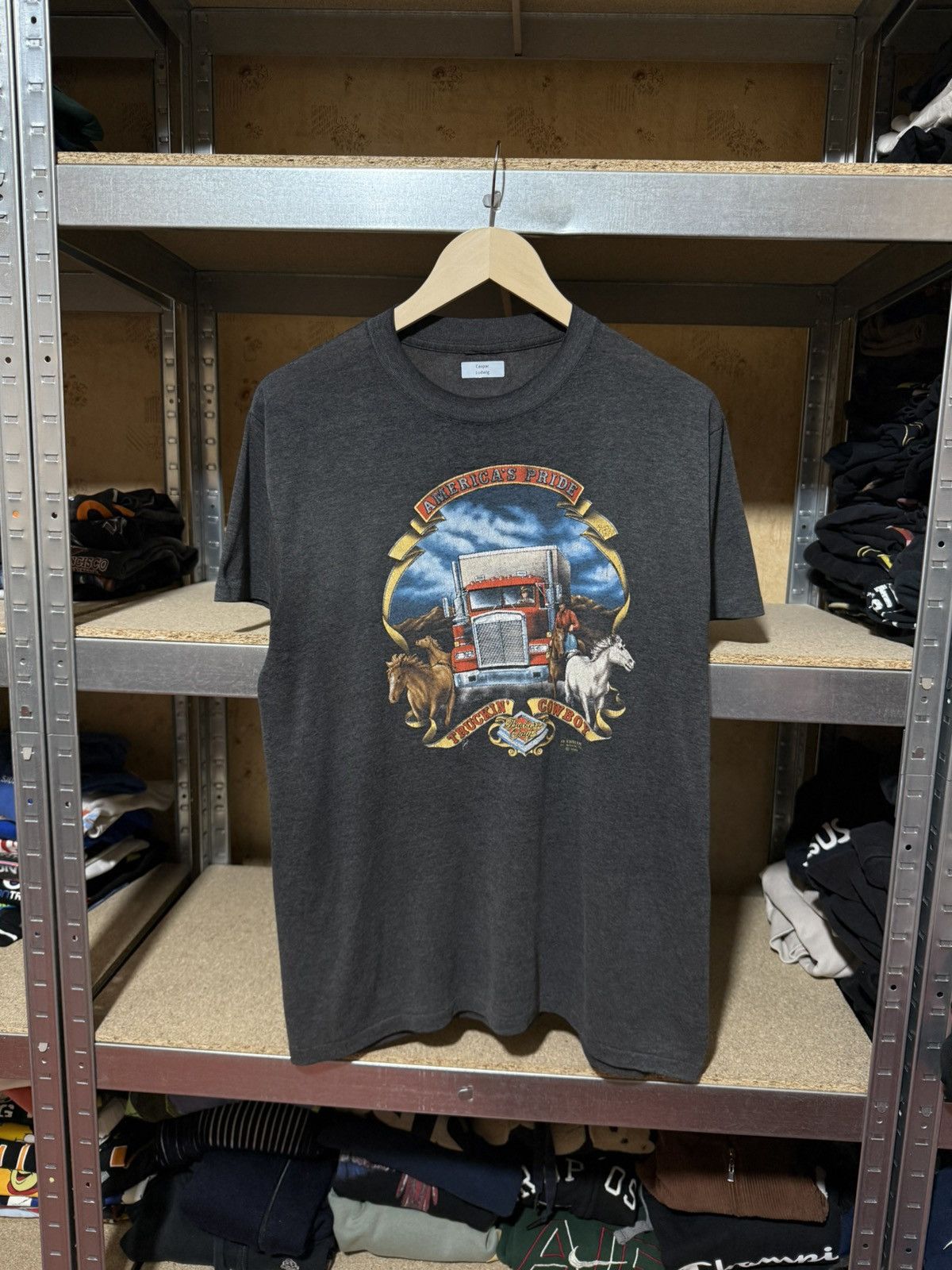 Harley Davidson × Vintage 1988 3D Emblem America’s Pride Truckin Cowboy Truckers Tee Size US M / EU 48-50 / 2 - 1 Thumbnail