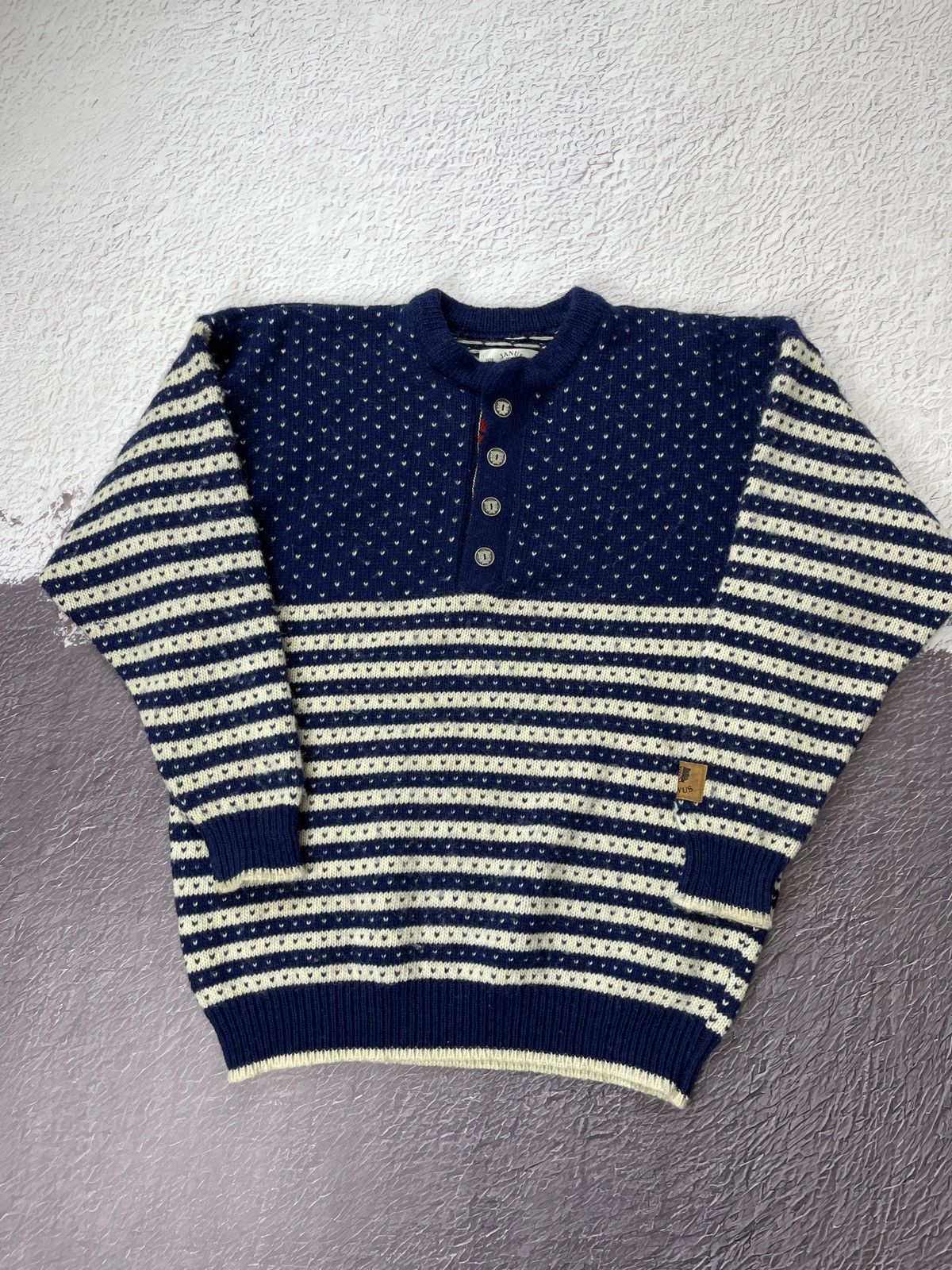 Dale Of Norway Janus vintage pure wool made in Norway striped sweater Size US M / EU 48-50 / 2 - 3 Thumbnail