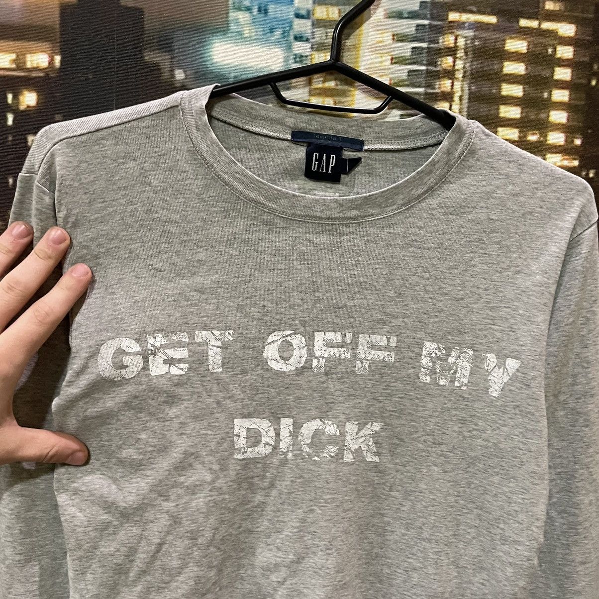 Gap OPIUM T SHIRT HUMOR GET OFF MY DICK PENIS SEX PORNSTAR 90s Size US M / EU 48-50 / 2 - 4 Thumbnail