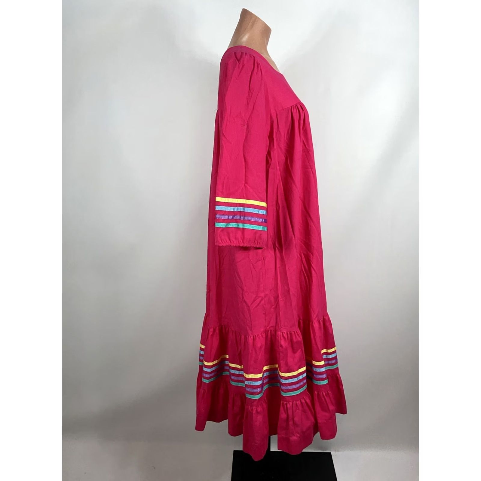 Vintage VINTAGE California Dynasty Mod Caftan Dress O/S Pink 70s GoGo Summer/Beach Womens Size L / US 10 / IT 46 - 5 Thumbnail