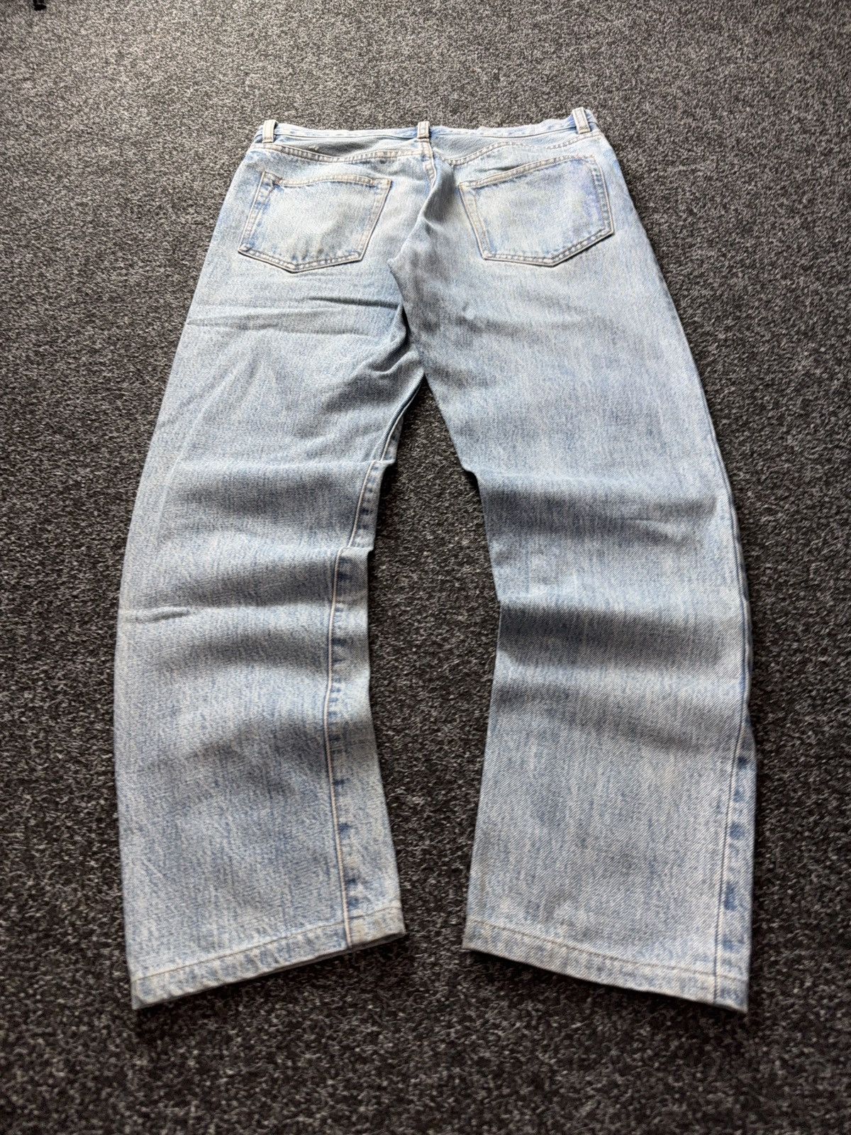 Han Kjobenhavn Han Kjobenhavn Selvedge Jeans Dirty Distressed Light Wash Size US 29 - 15 Thumbnail