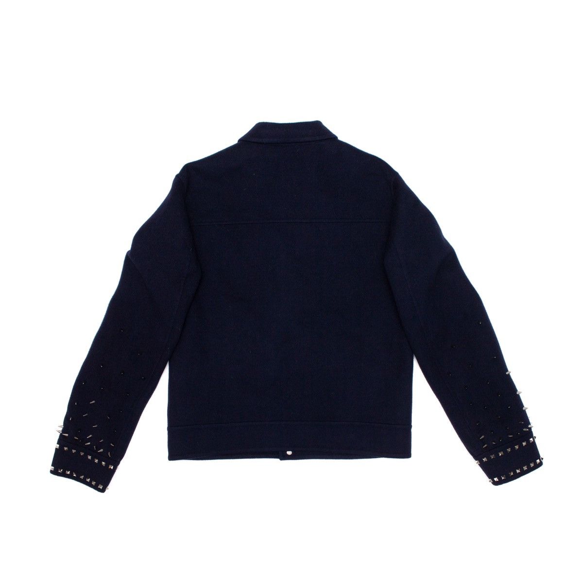 Valentino 2.5k$ VALENTINO Wool Spikes Studded Bomber Jacket Navy Size US S / EU 44-46 / 1 - 7 Thumbnail