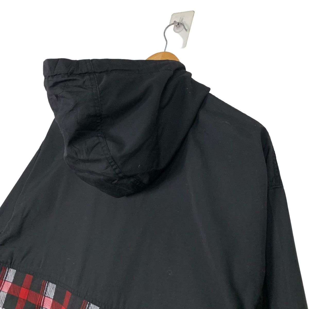 Japanese Brand BARREL ROLL Tartan Hybrid Half Zip Pullover Hoodie #1051-C47 Size US M / EU 48-50 / 2 - 8 Thumbnail