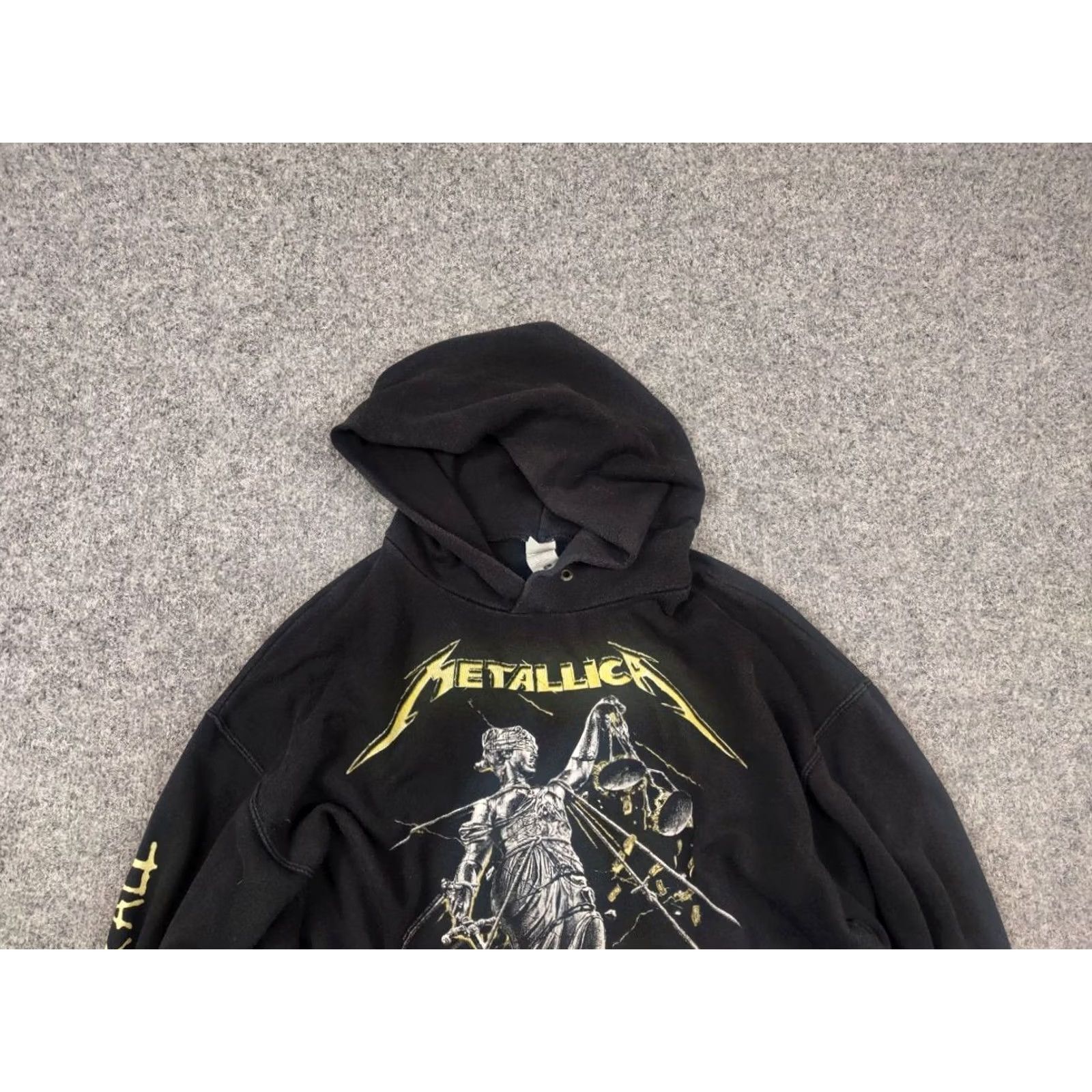 Vintage VINTAGE Metalicca and Justice for All Black Logo Rare Hoodie Rock 90's Shirt Size US L / EU 52-54 / 3 - 4 Thumbnail