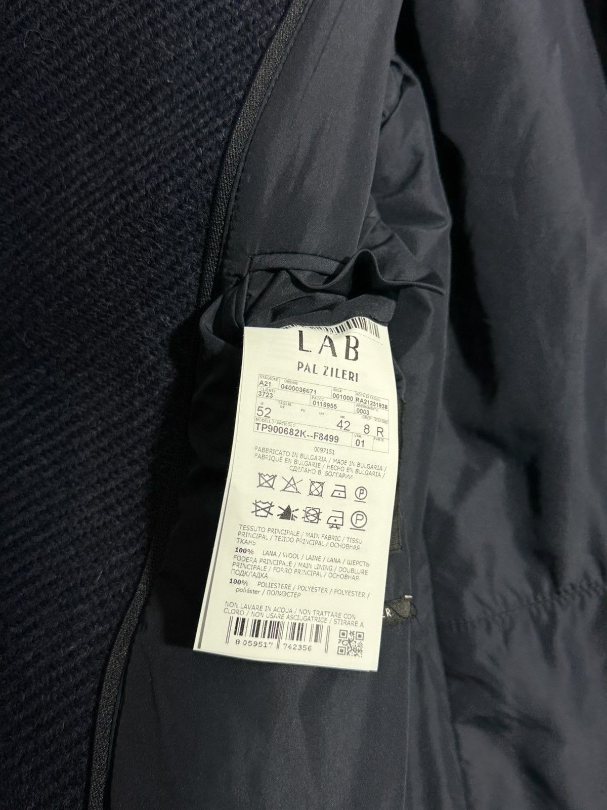 Pal Zileri Pal Zileri LAB Navy Blue wool down coat size 52 Size US L / EU 52-54 / 3 - 18 Thumbnail
