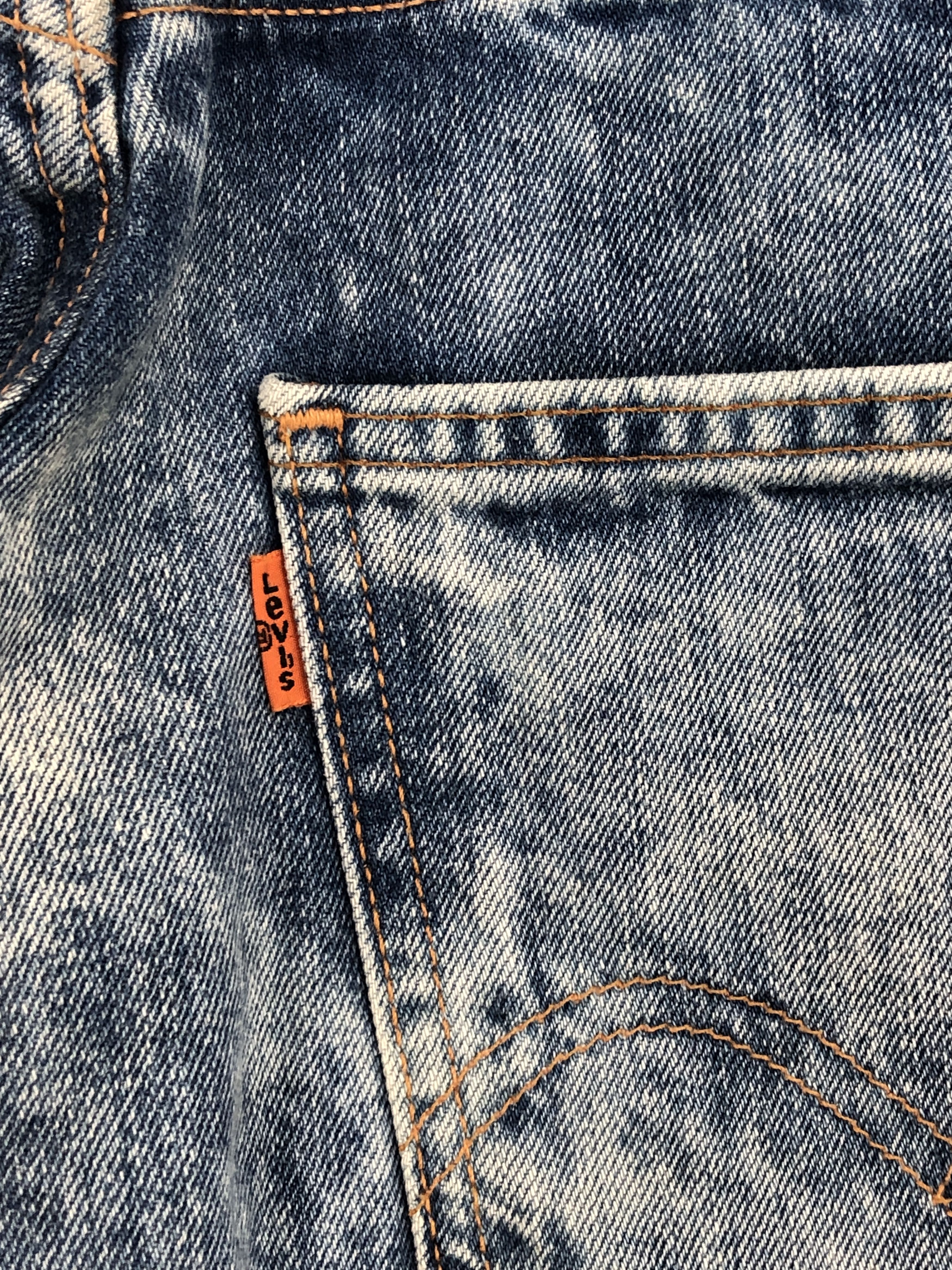 Levi's Vintage Levis 505 Orange Tab Acid Wash Jeans 29x28.5 S0017 Size US 29 - 6 Thumbnail