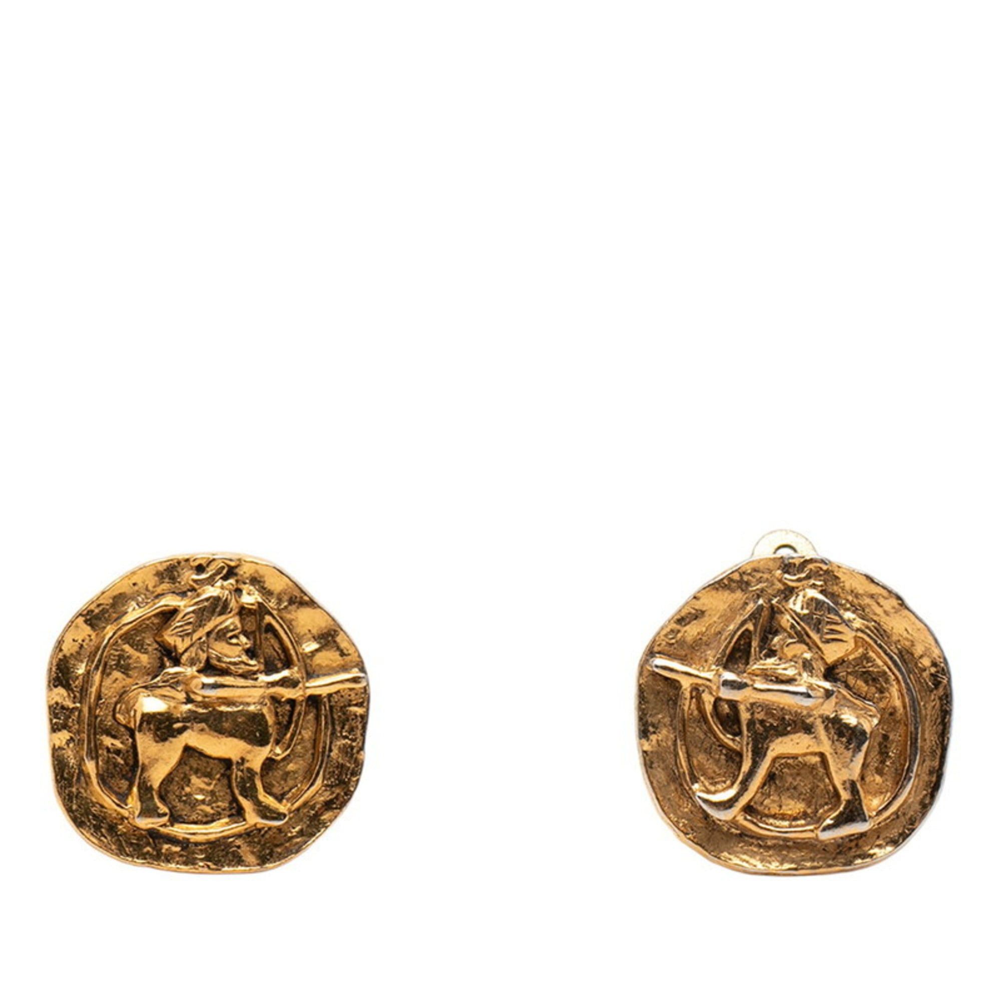 Chanel Chanel earrings, gold plated, women's, CHANEL Size ONE SIZE - 1 Thumbnail