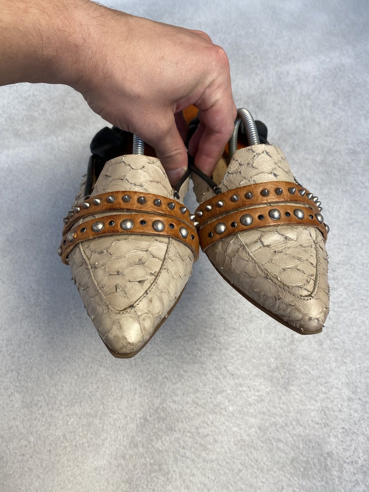 A.S.98 Vintage A.S.98 Airstap leather sandals flats mules slippers Size US 7.5 / IT 37.5 - 4 Thumbnail