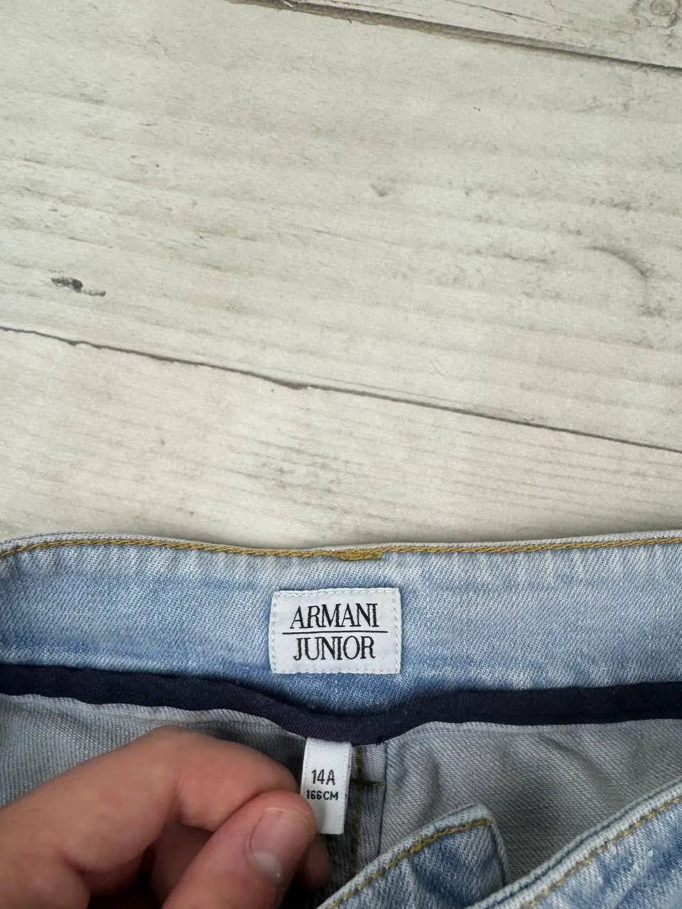 Armani Vintage Armani Big Logo Denim Jeans Size US 28 / EU 44 - 9 Thumbnail