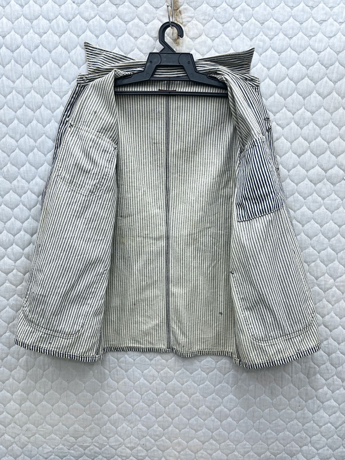 Johnbull 🔥🔥🔥ARCHIVE VINTAGE JOHN BULL HICKORY STRIPE CHORE JACKET Size US M / EU 48-50 / 2 - 7 Thumbnail