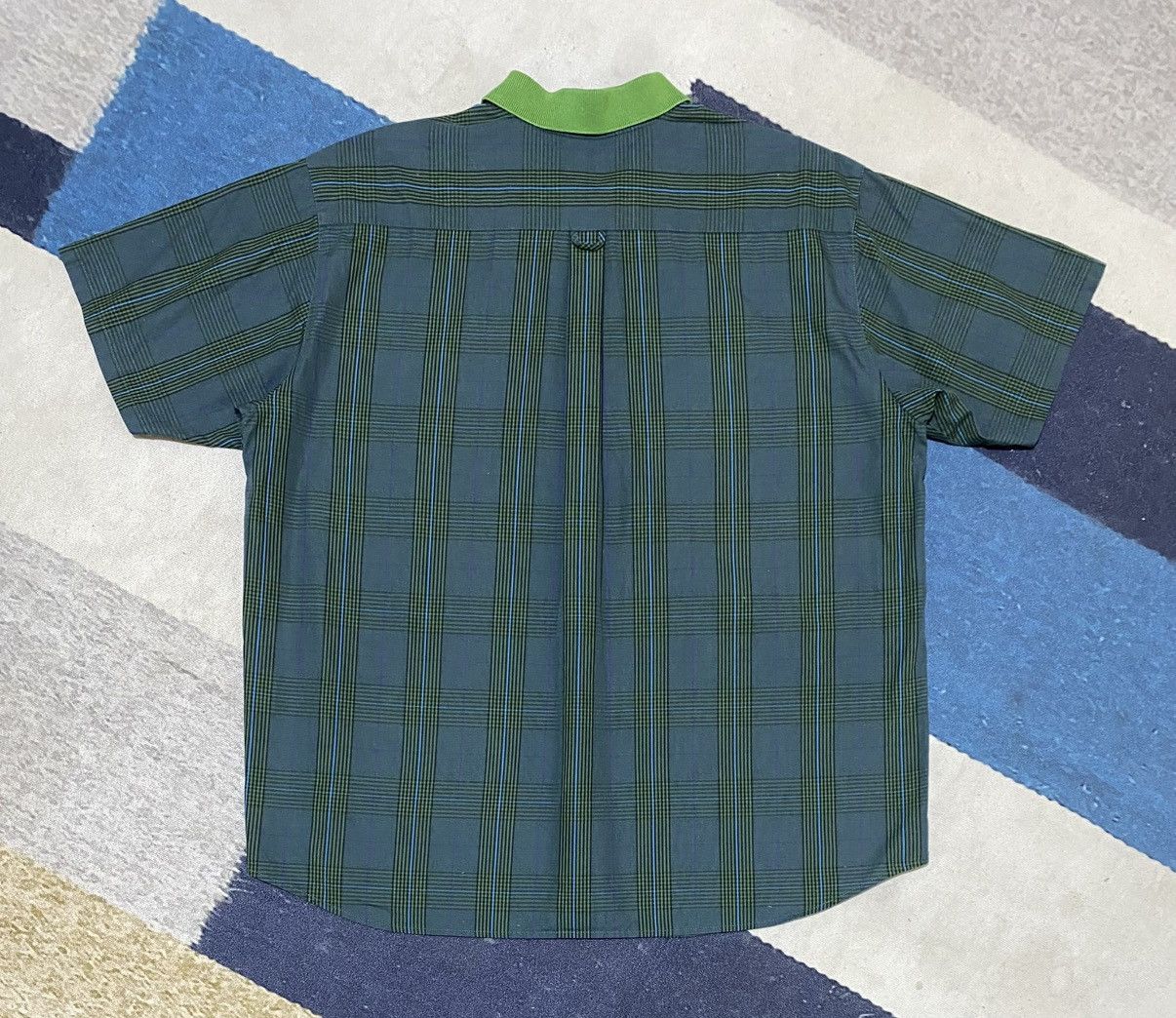 Dior Vintage Christian Dior Sports Half Button Checkered Shirt Size L / US 10 / IT 46 - 4 Thumbnail