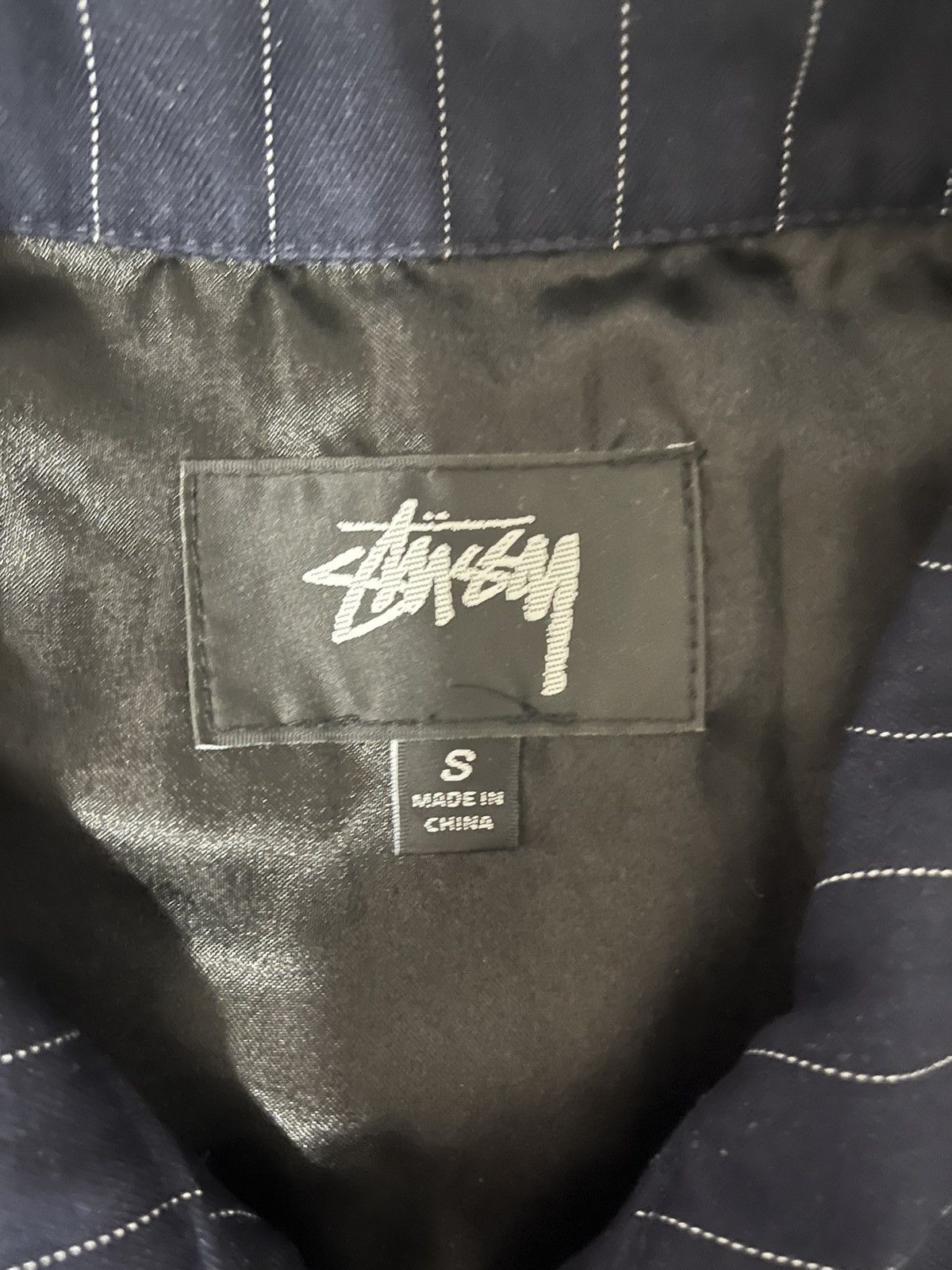 CDG CDG CDG × Stussy Stussy x CDG Pin Striped Bing Jacket