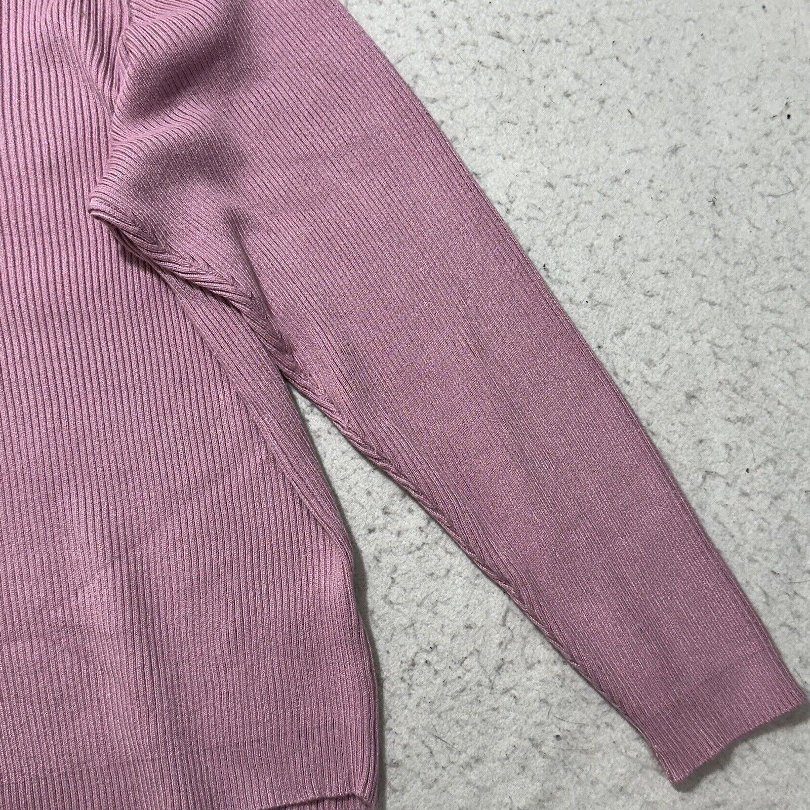 Other Ophelia Roe 2X Scoop Neck Ribbed Stretch Pullover Sweater Size XXL / US 16-18 / IT 52-54 - 5 Thumbnail