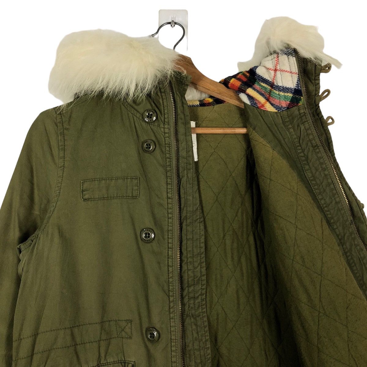 Japanese Brand 🔥Fish Tail Parka Jacket Punk Design Rodeo Crowns Mink Fur Size US M / EU 48-50 / 2 - 10 Thumbnail