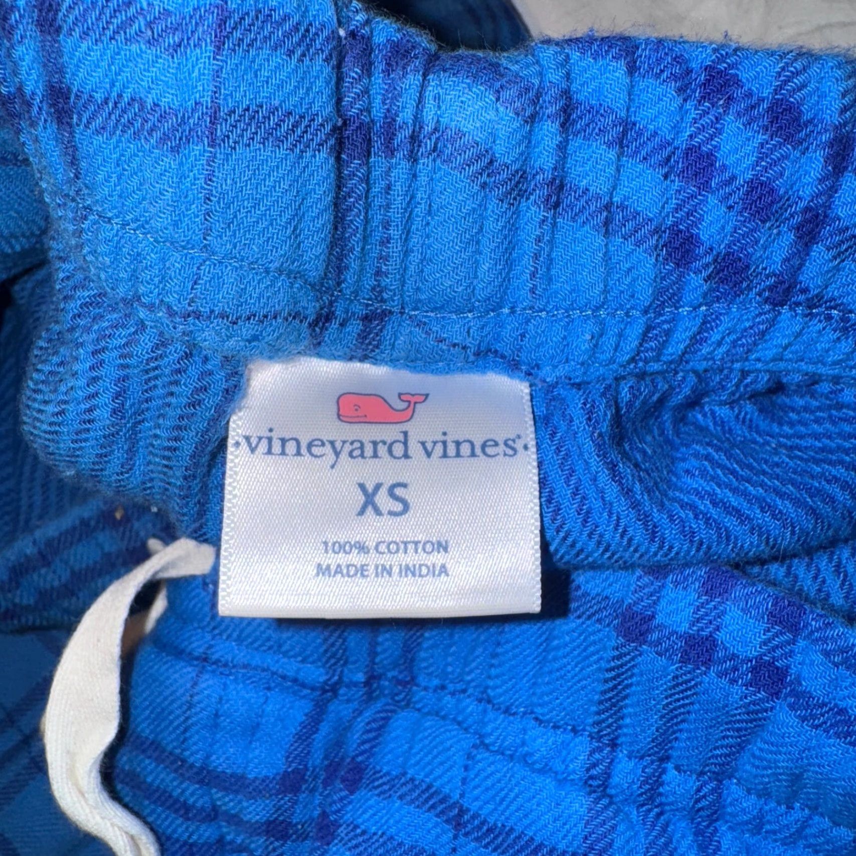 Vineyard Vines Vineyard Vines Pajama Pants Womens XS Flannel Plaid Blue Cotton 100% Pajama Pants Size 26" / US 2 / IT 38 - 7 Thumbnail