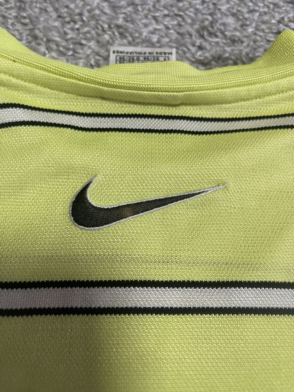 Nike × Vintage 90s NIKE VINTAGE NEON Y2K OVERSIZED DRILL BIG CENTER SWOOSH Size US L / EU 52-54 / 3 - 12 Thumbnail