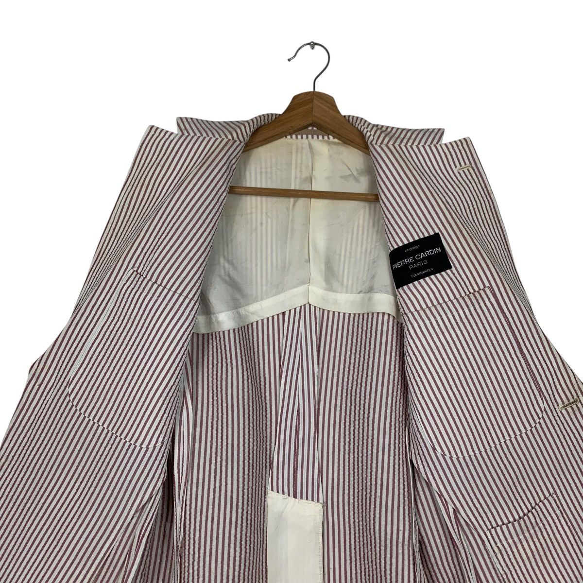 Pierre Cardin PIERRE CARDIN Striped Suit Jacket Blazers #2167-C95 Size US S / EU 44-46 / 1 - 12 Thumbnail
