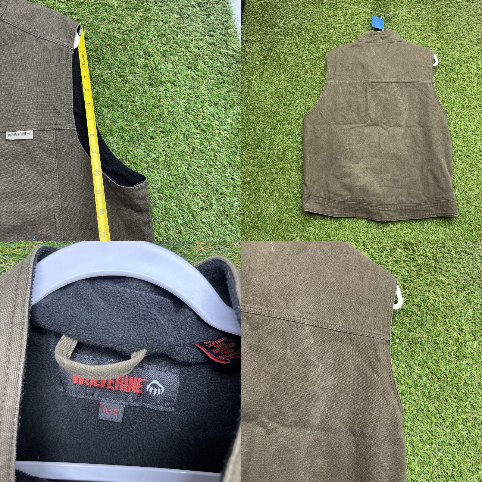 Vintage VINTAGE Wolverine Sherpa Canvas Vest Mens L Brown Pockets Y2K Fleece Lined Workwear Size US L / EU 52-54 / 3 - 8 Thumbnail
