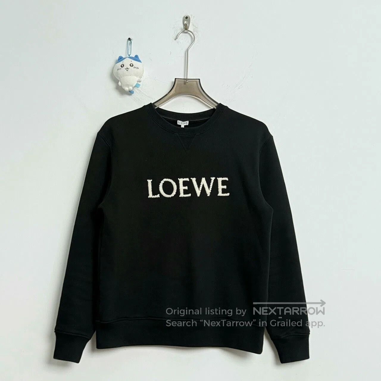 Loewe Loewe Black Embroidered Logo Sweatshirt. Size US S / EU 44-46 / 1 - 1 Thumbnail
