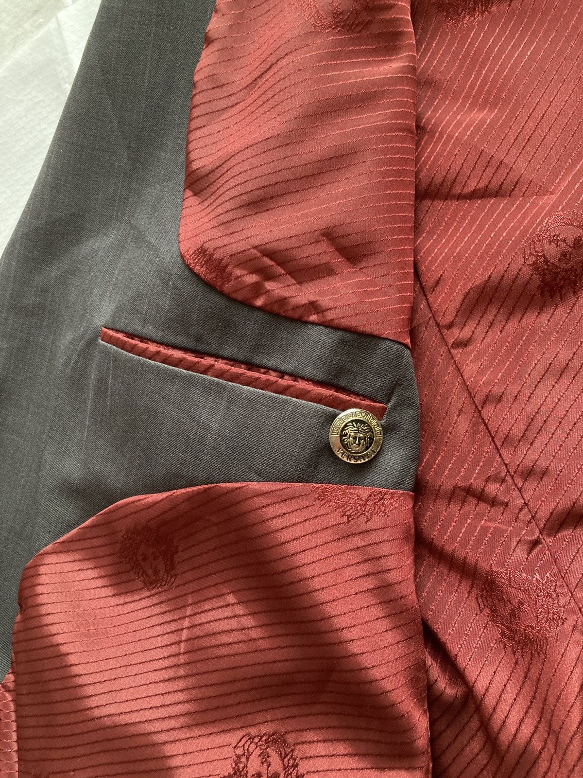 Versace Vintage Versace double-breasted jacket Size 44L - 11 Thumbnail