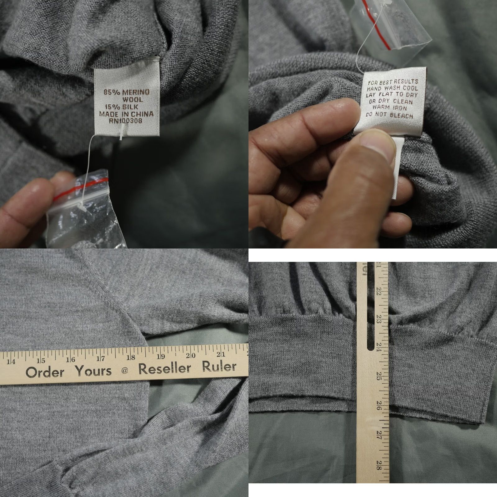 Peter Millar Peter Millar Sweater Mens Small Gray Crown Soft Marino Wool Silk Casual Active Size US S / EU 44-46 / 1 - 8 Thumbnail