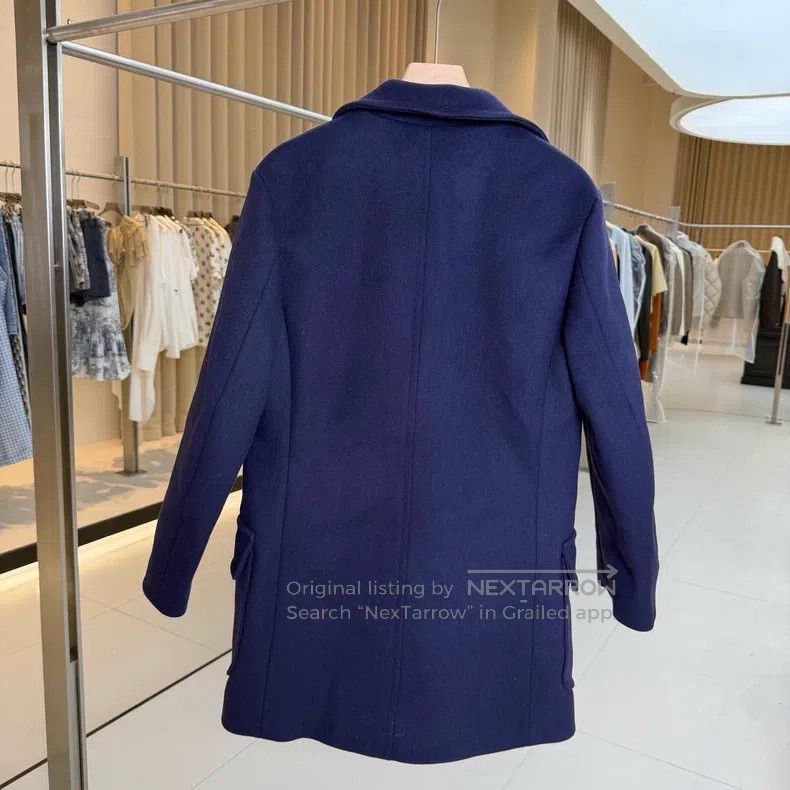 Louis Vuitton Louis Vuitton Dark blue preppy wool coat Size XS / US 0-2 / IT 36-38 - 2 Thumbnail