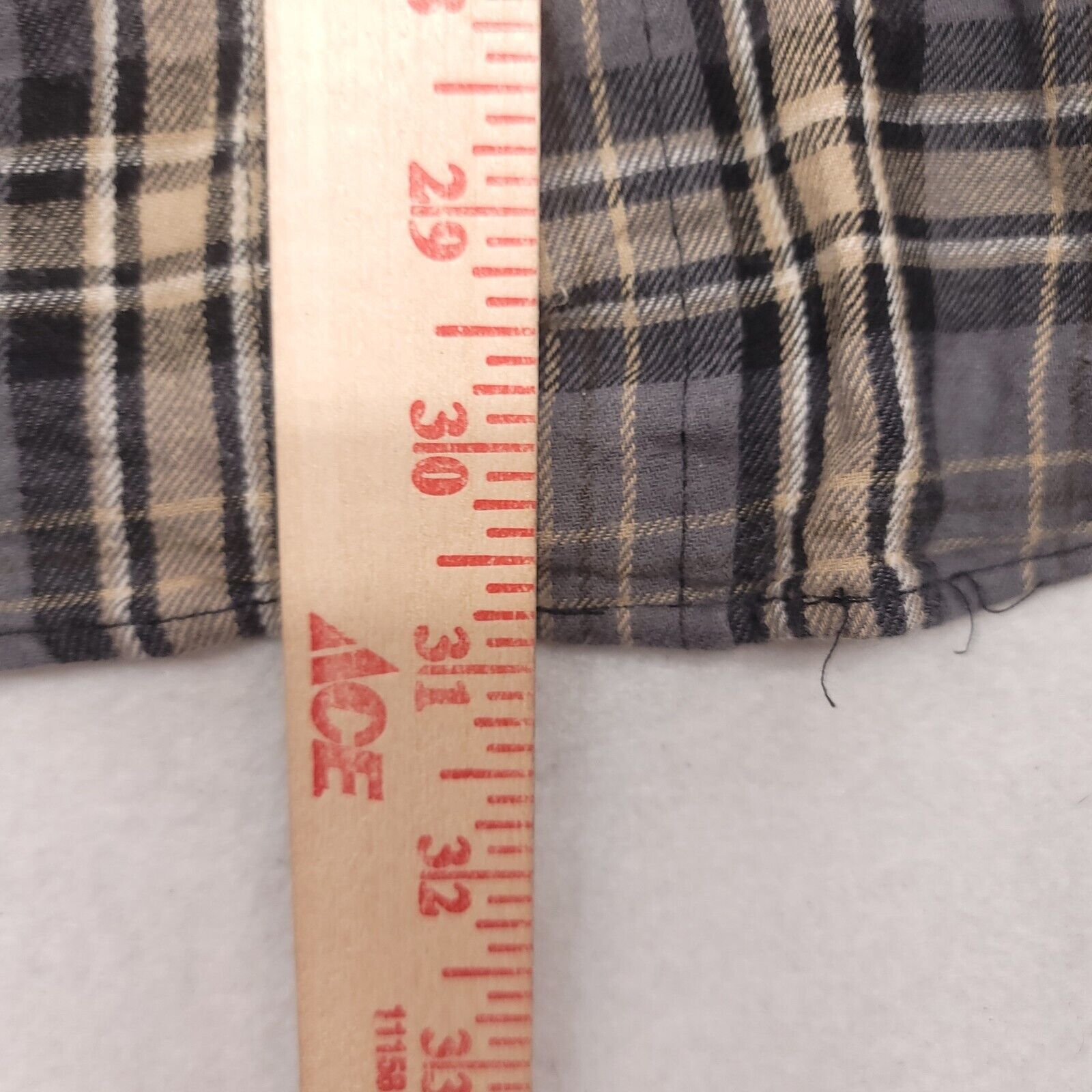 Saddlebred Saddlebred Tartan Flannel Shirt Mens Size Large L Gray Brown Size US L / EU 52-54 / 3 - 7 Thumbnail